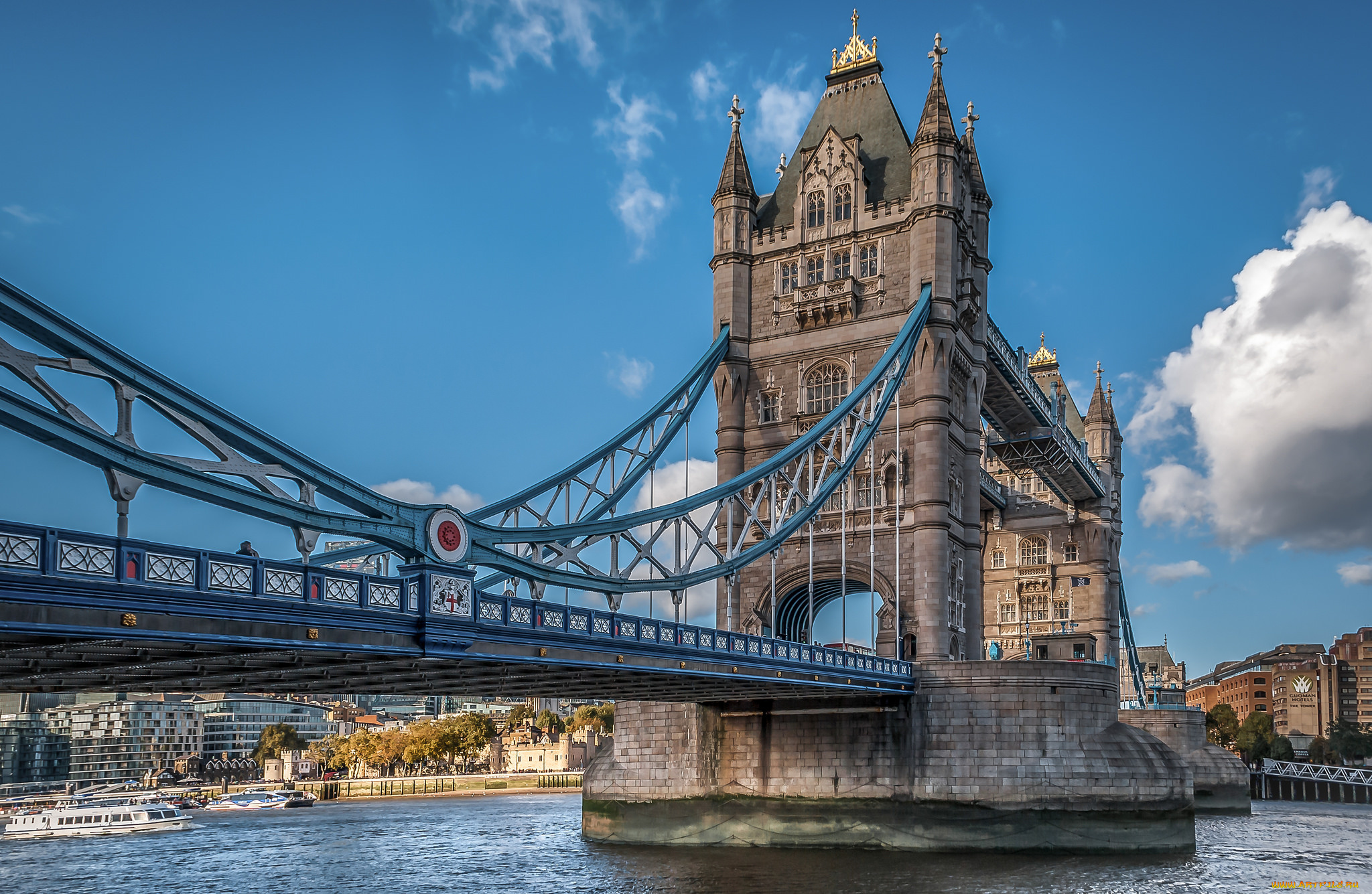 Великобритания лондон река мост бесплатно