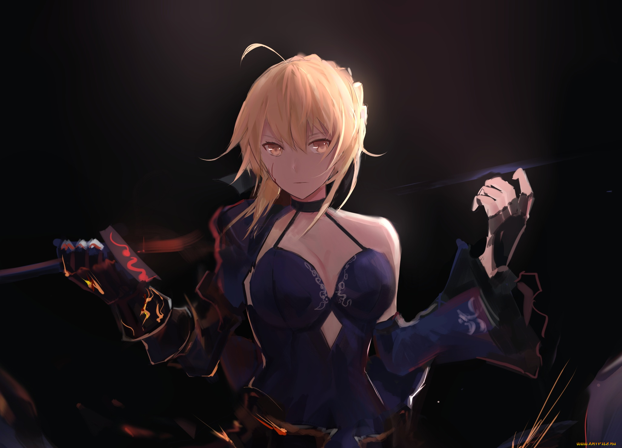 аниме, fate, stay, night, saber, alter