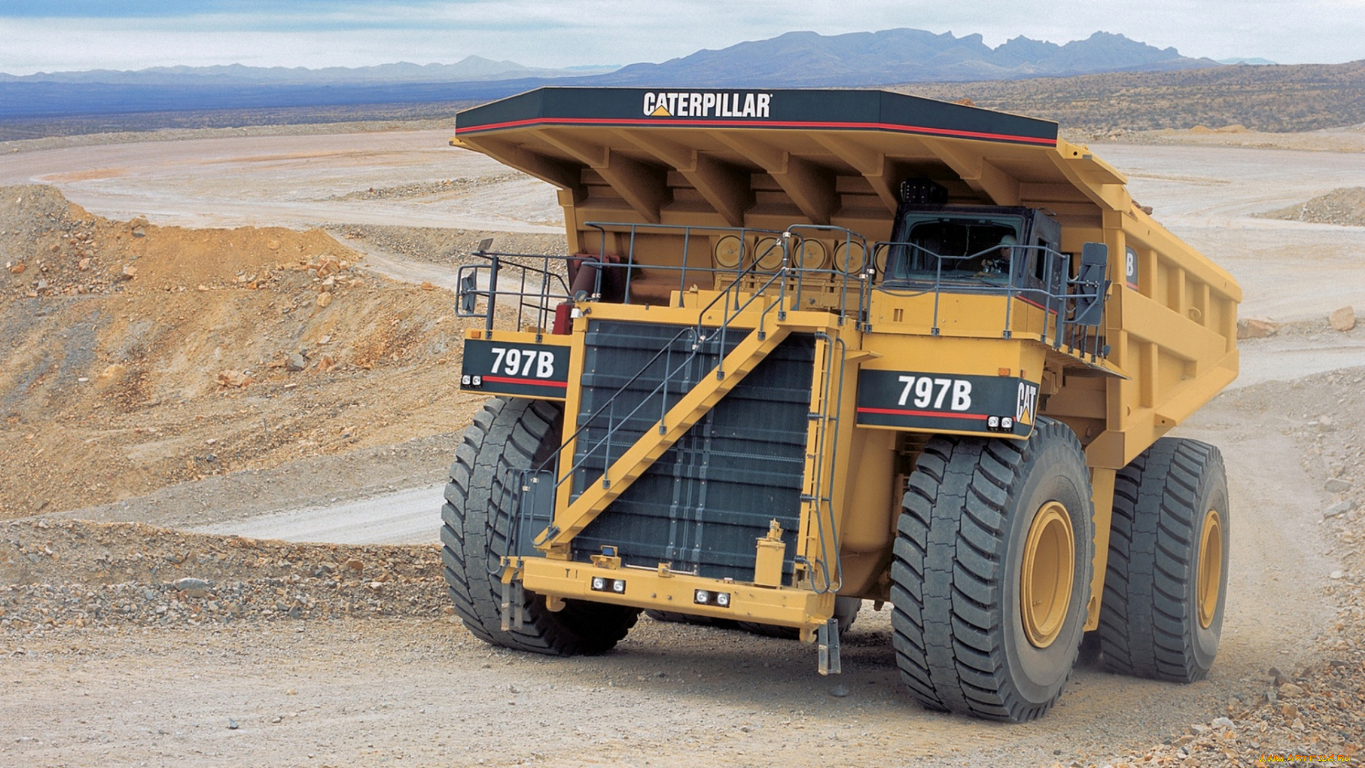 caterpillar, 797b, 2002-09, техника, строительная, техника, грузовик, авто