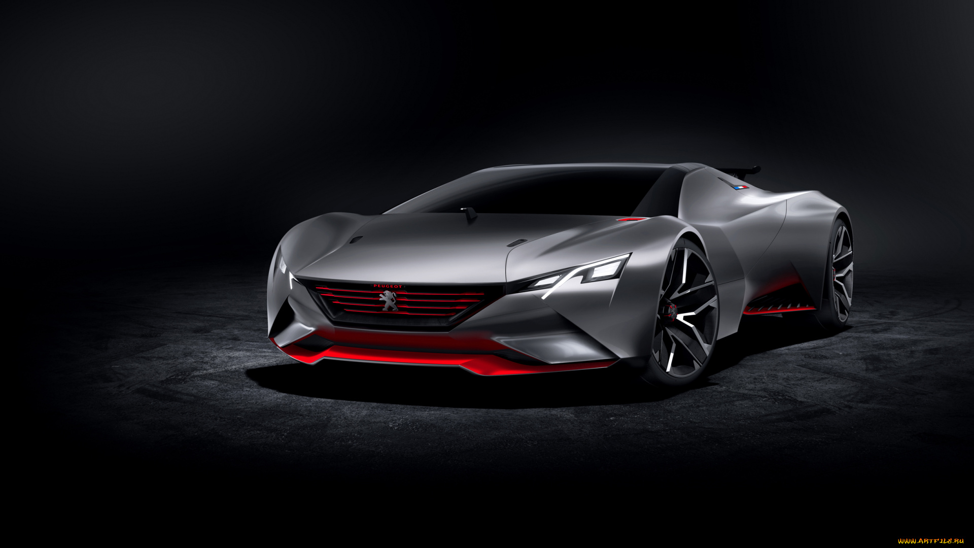 peugeot, vision, gt, concept, packs, 875, hp, 2015, автомобили, 3д, peugeot, concept, vision, packs, 875, hp, 2015, gt