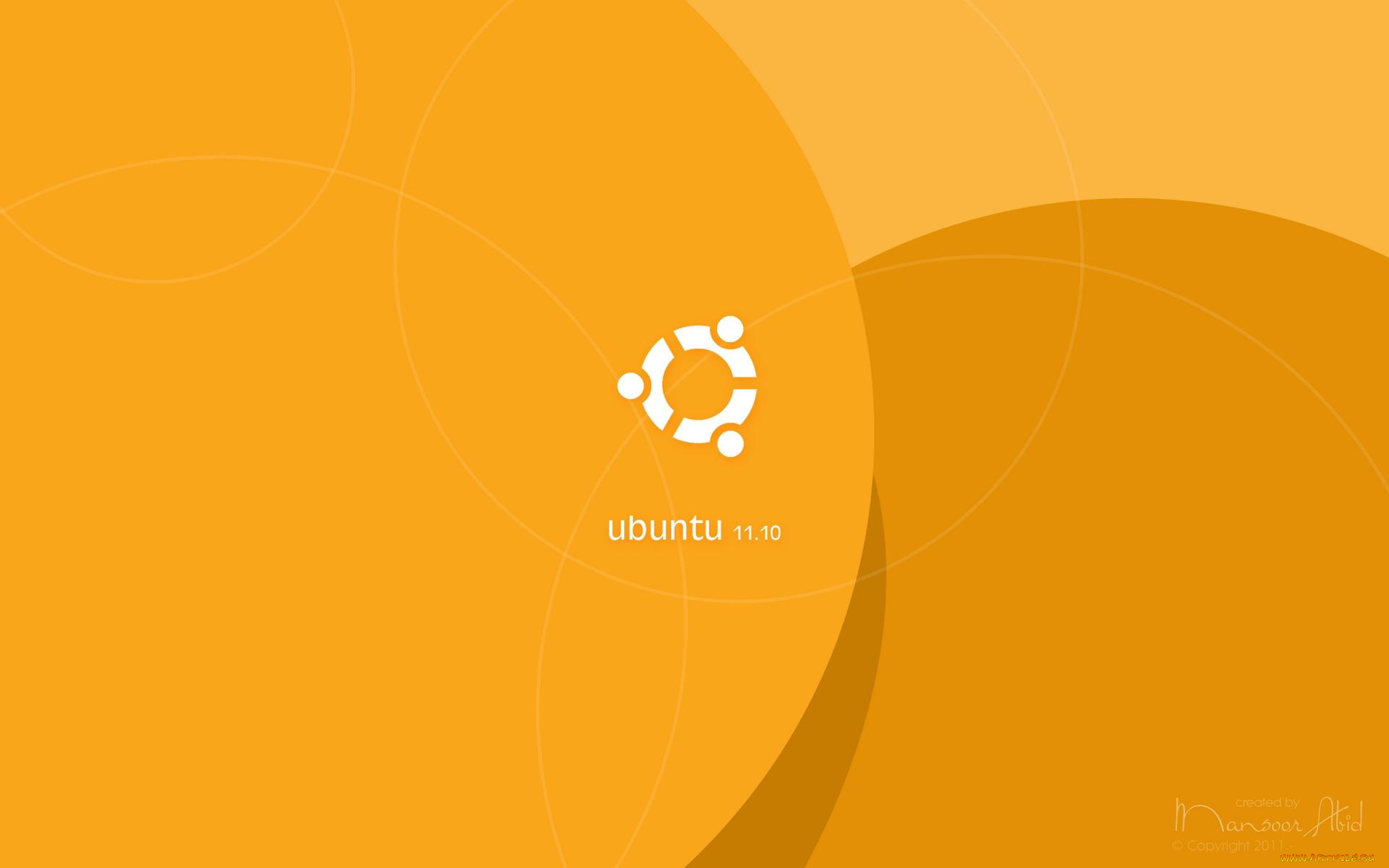 компьютеры, ubuntu, linux, фон, жёлтый