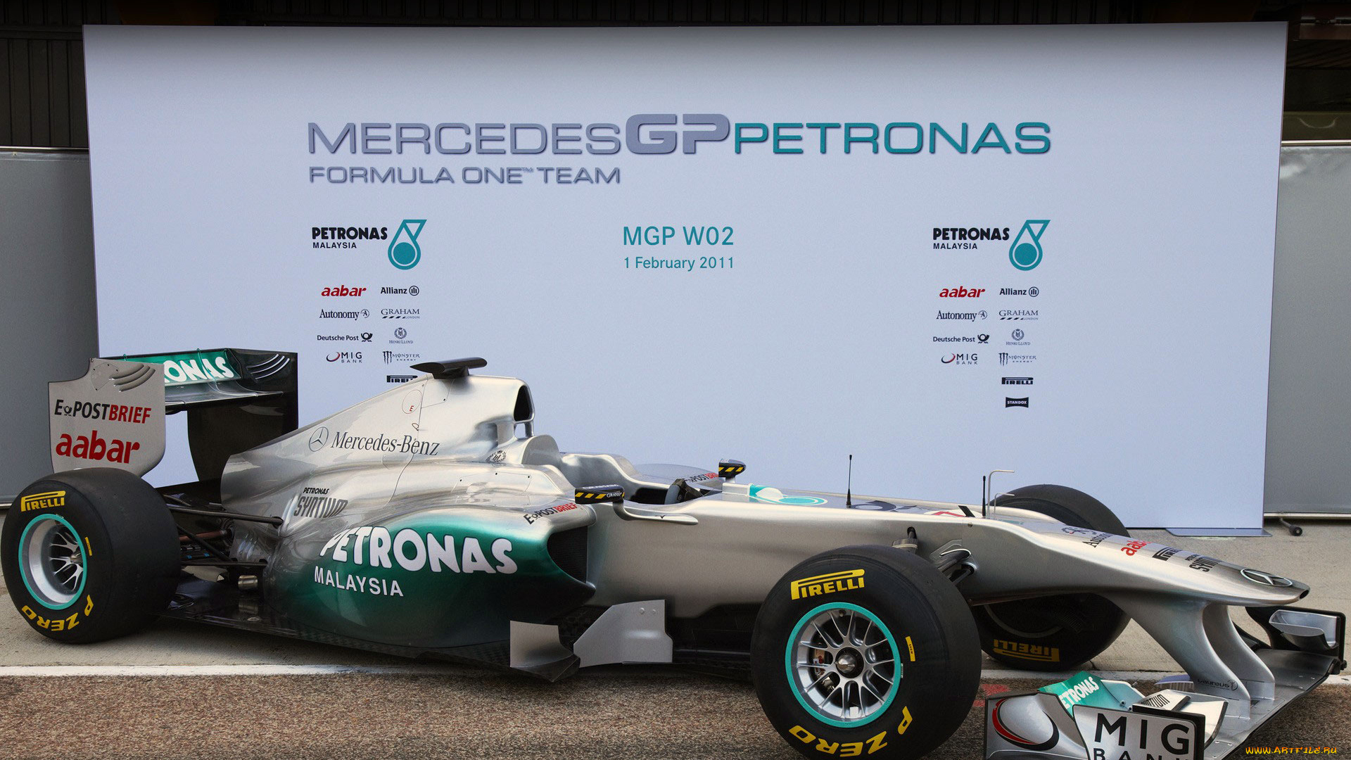 mercedes, gp, petronas, mgp, w02, спорт, формула, чемпионат, 1, болид