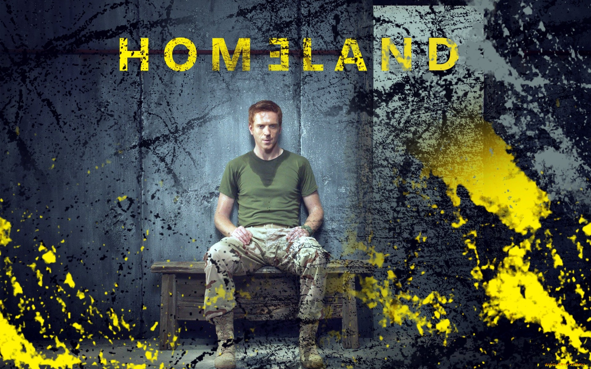 кино, фильмы, homeland, , сериал, стена, дэмиэн, льюис, лавочка