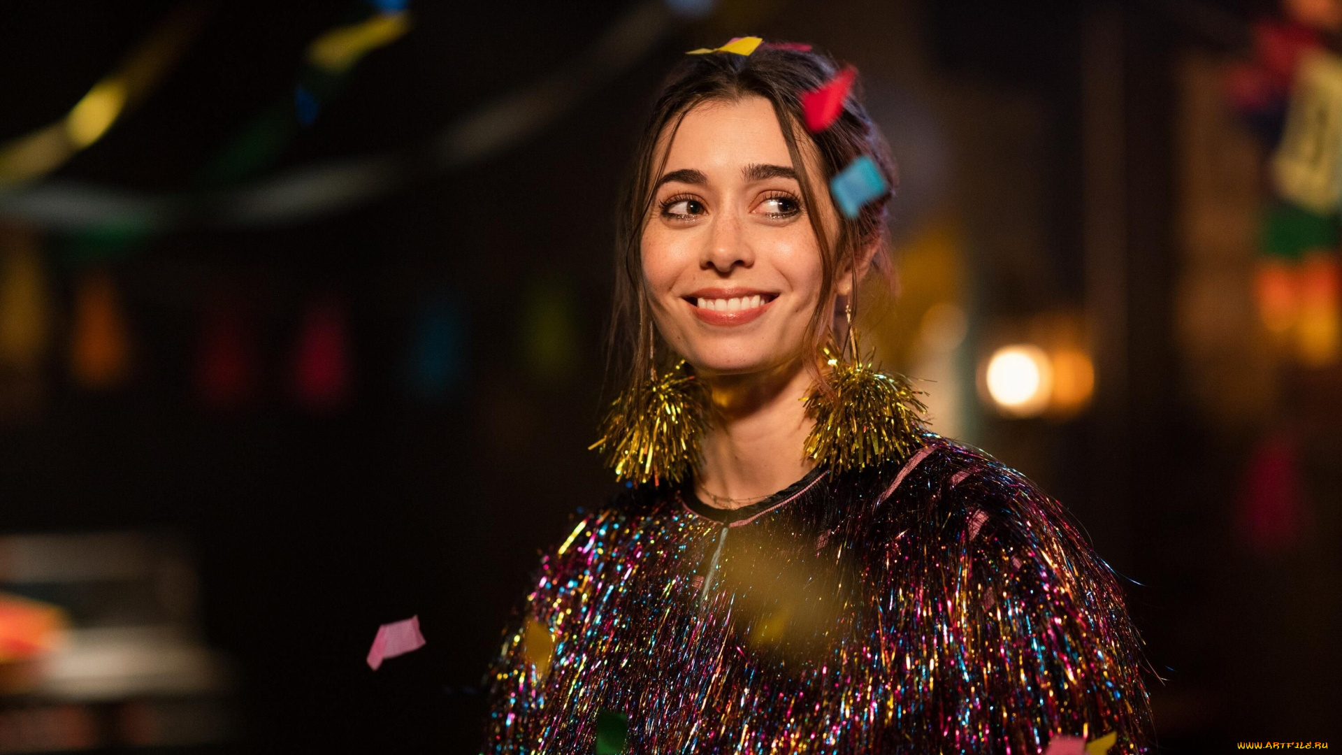 cristin, milioti, девушки, -, брюнетки, , шатенки, cristin, milioti, украшения, мишура