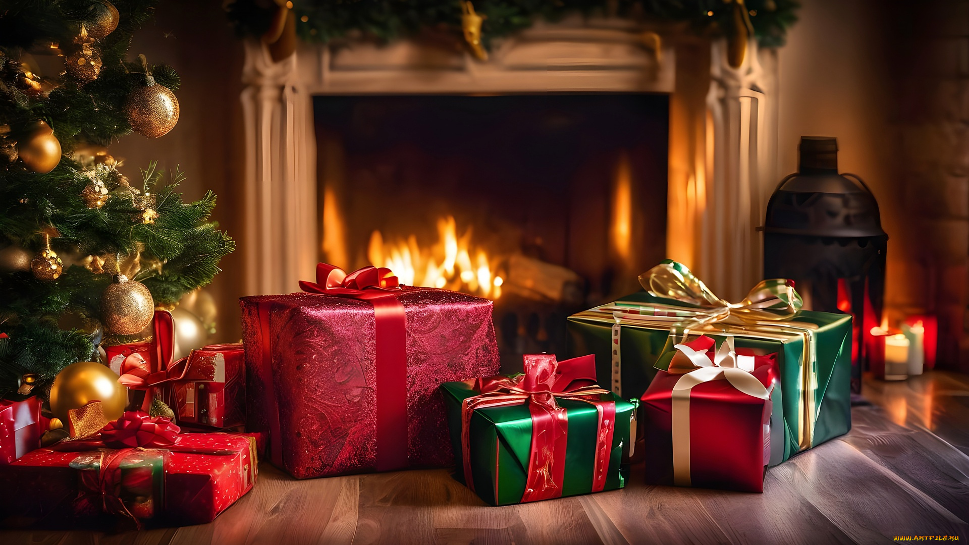праздничные, подарки, и, коробочки, банты, подарки, ленты