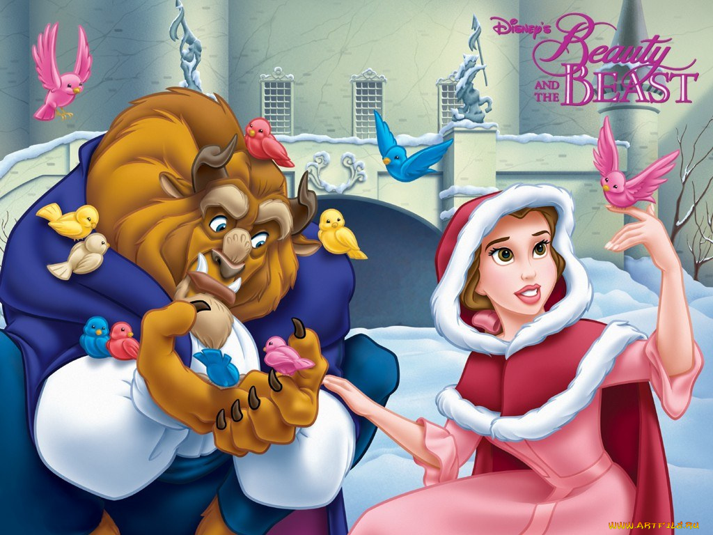 мультфильмы, beauty, and, the, beast