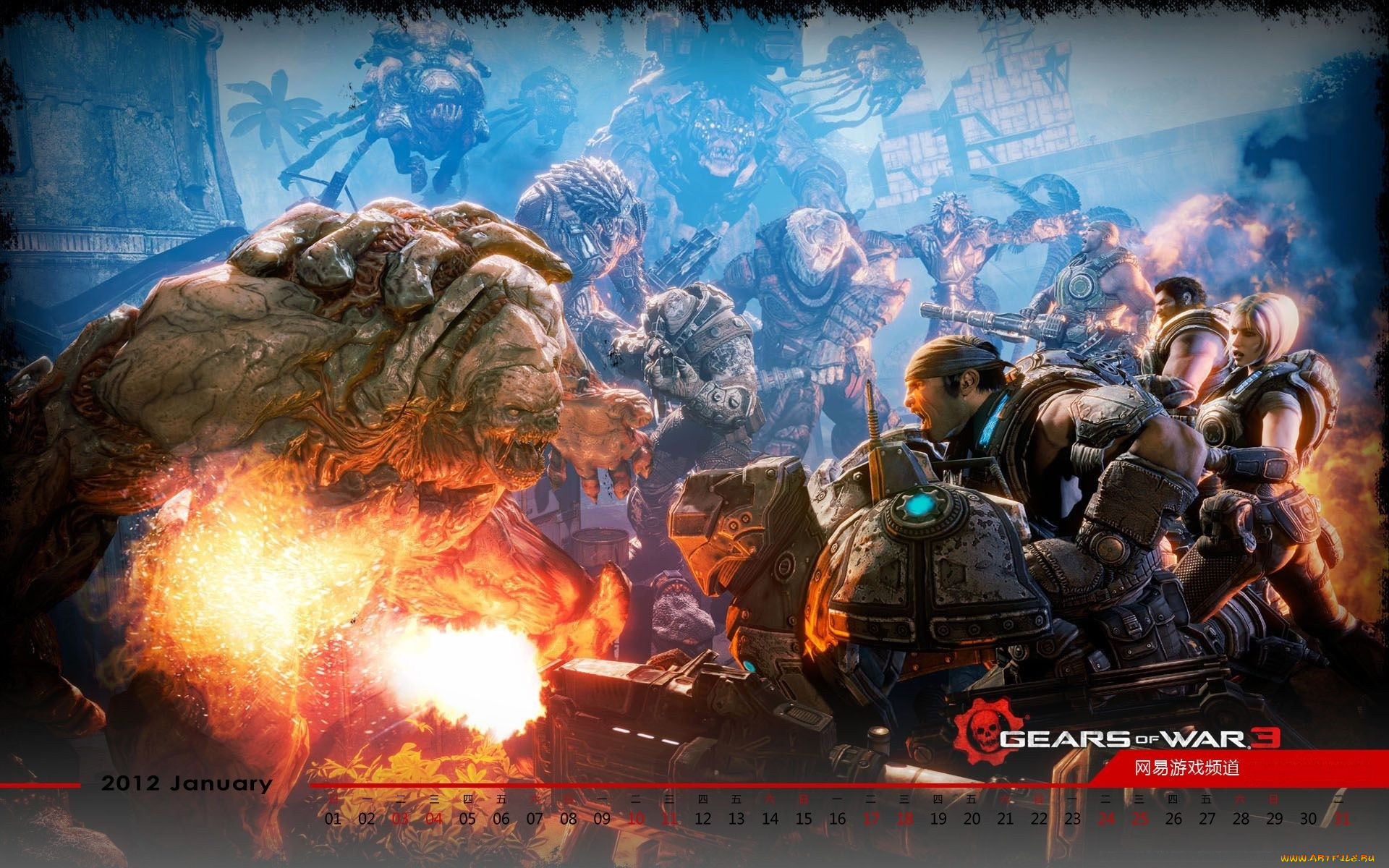 календари, видеоигры, gears, of, war, 3