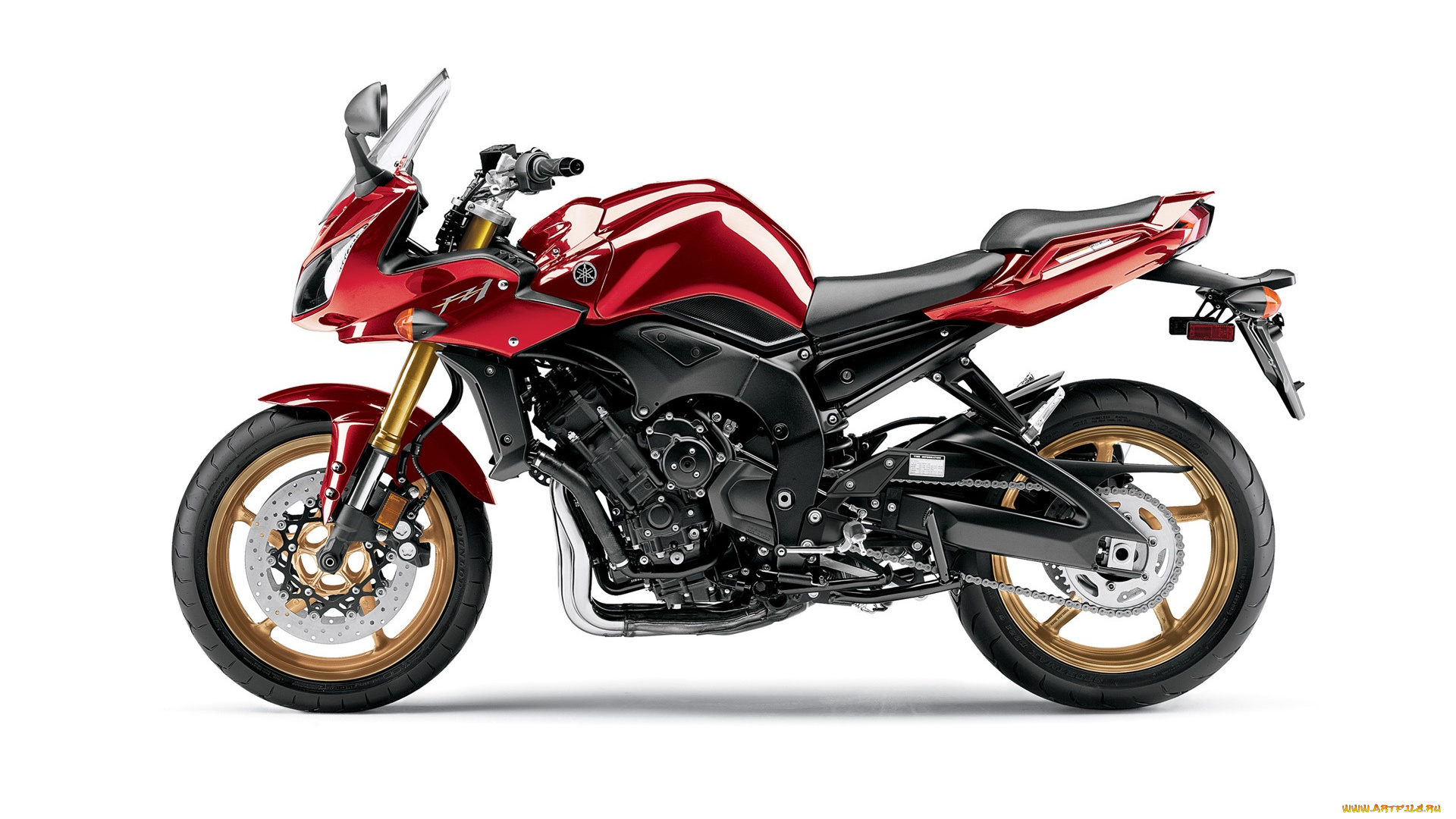мотоциклы, yamaha, красный, 2010, fz1