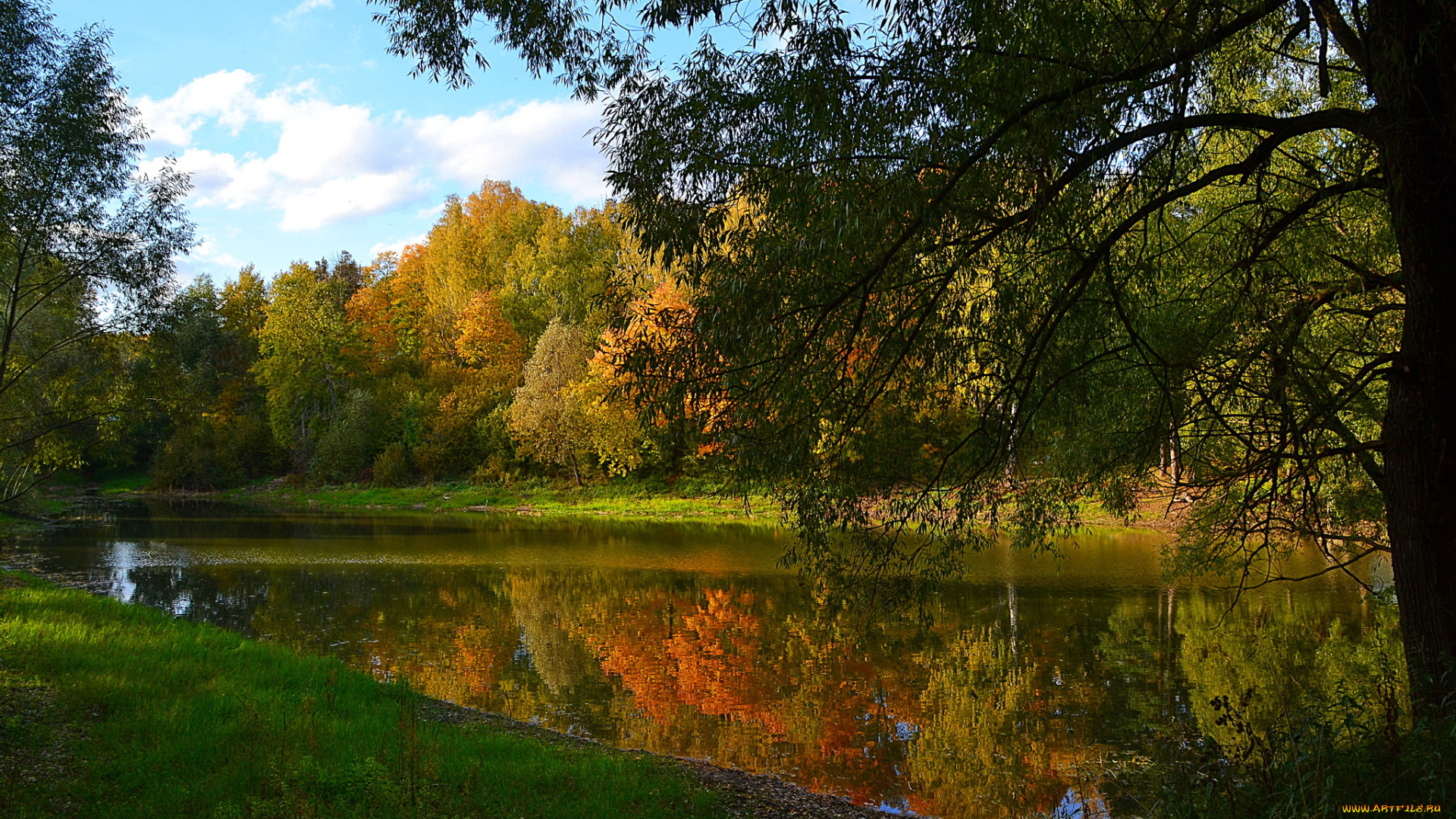 природа, реки, озера, осень, покой, река