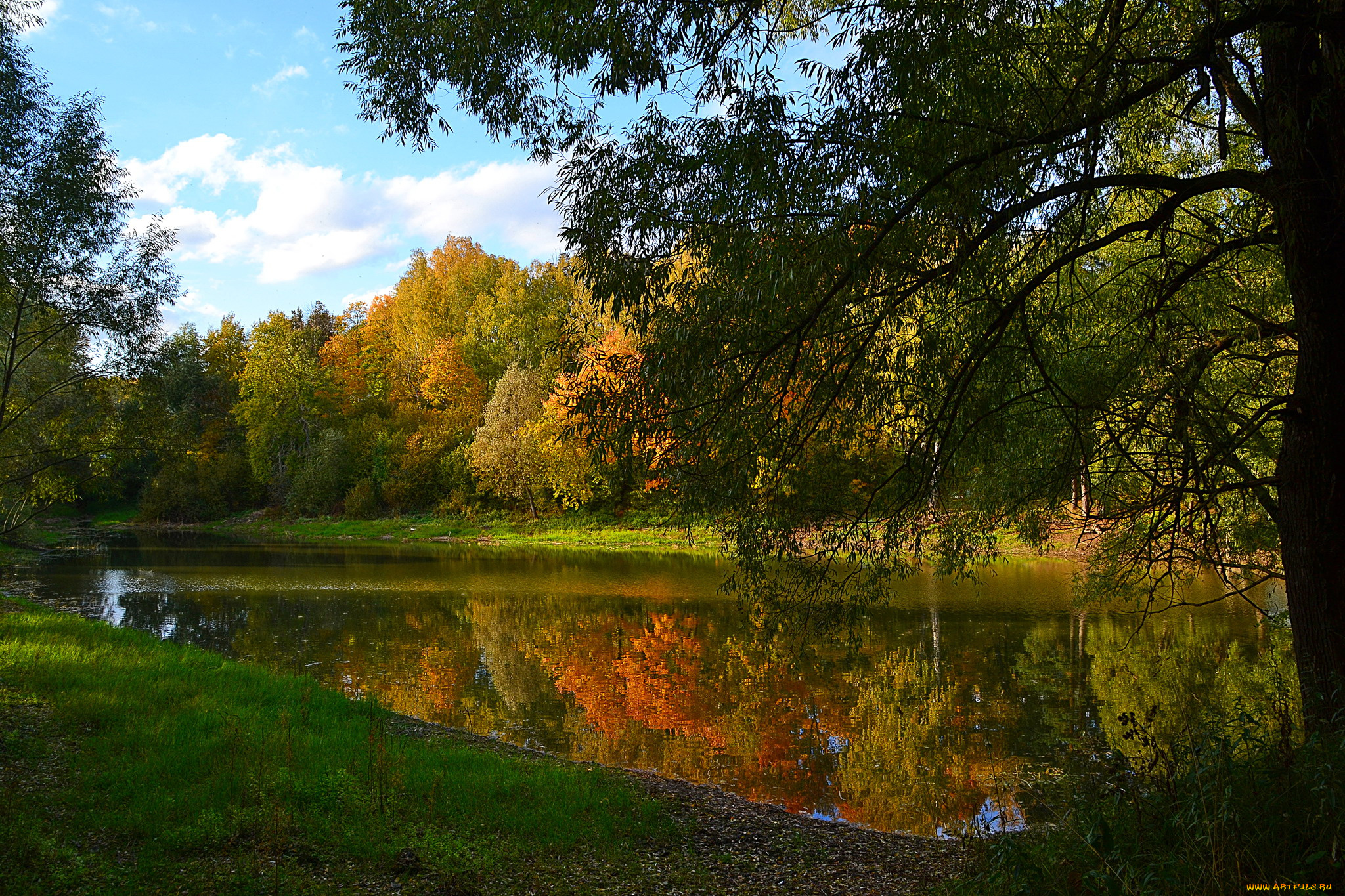 природа, реки, озера, осень, покой, река