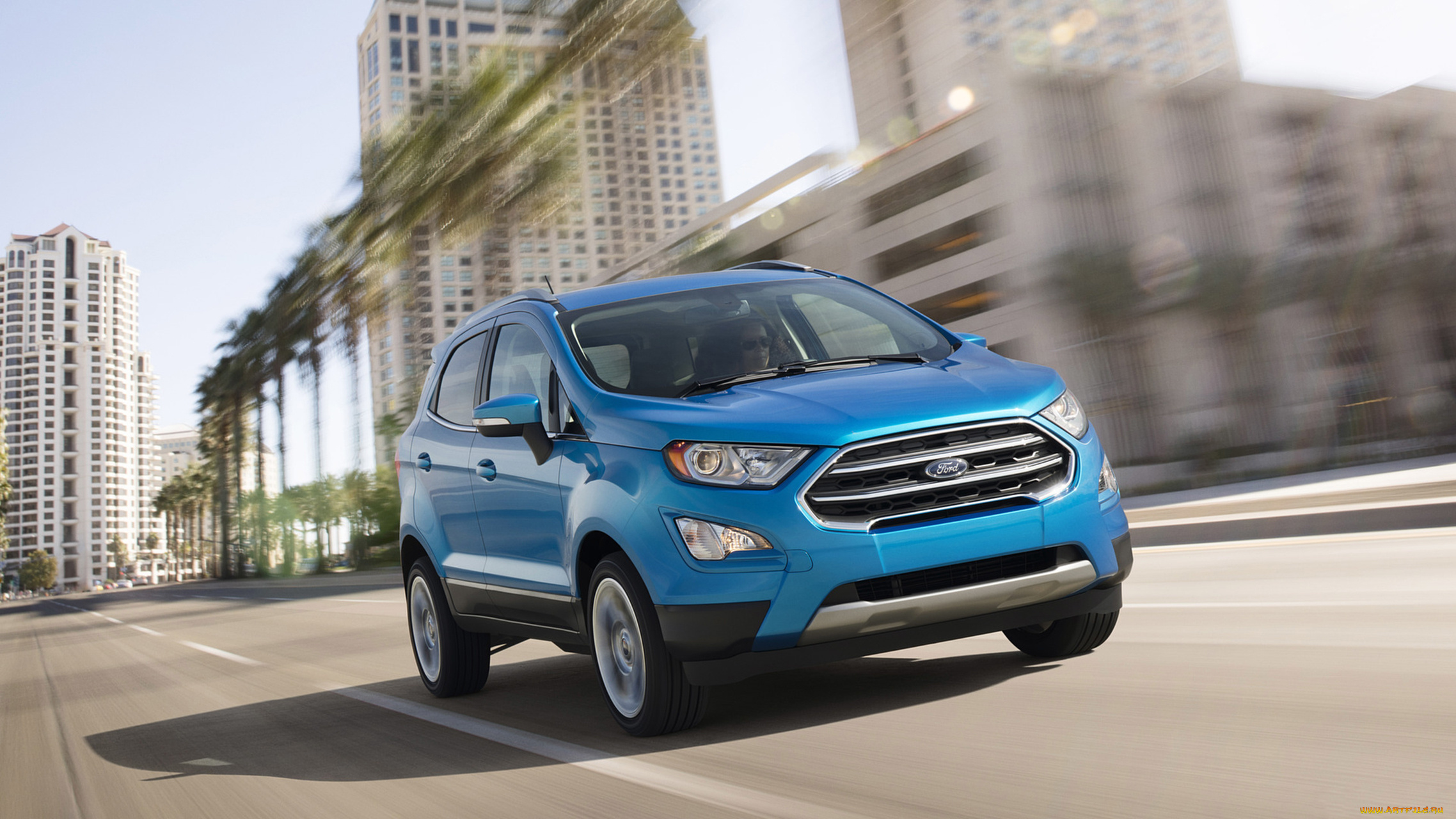 ford, ecosport, 2018, автомобили, ford, blue, 2018, ecosport