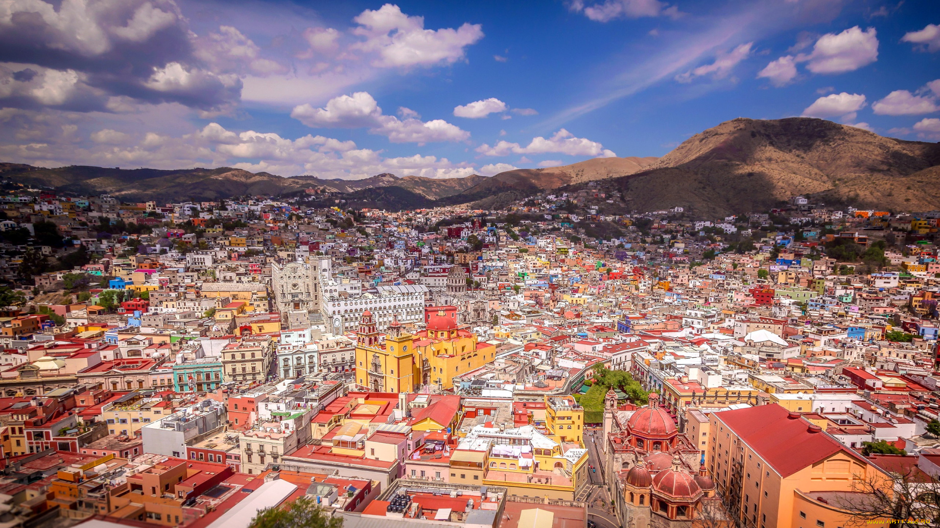 guanajuato, mexico, города, -, панорамы