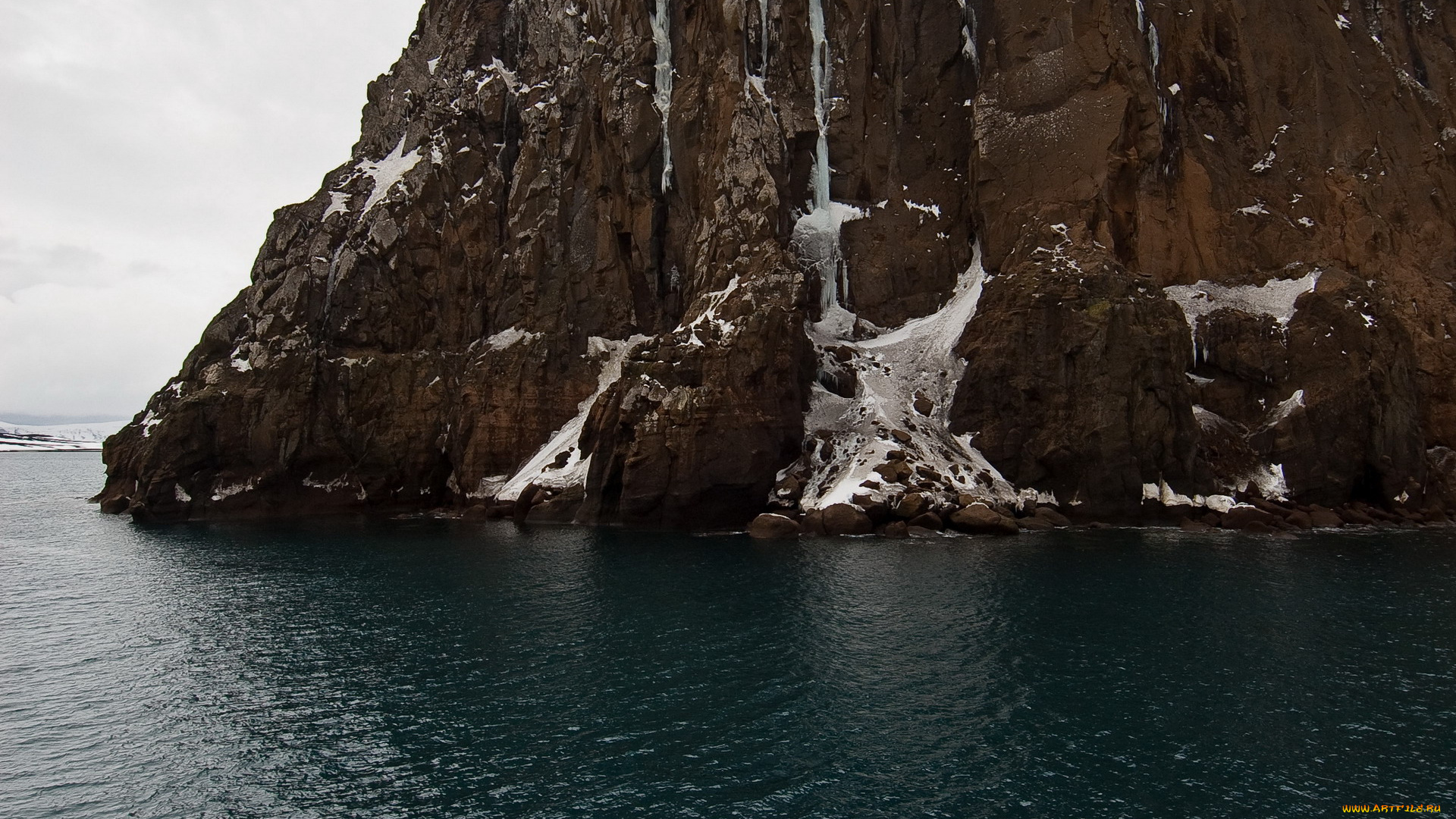 природа, побережье, скала, море