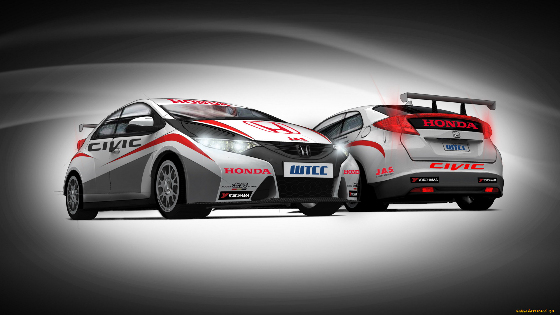 2012, honda, civic, wtcc, автомобили