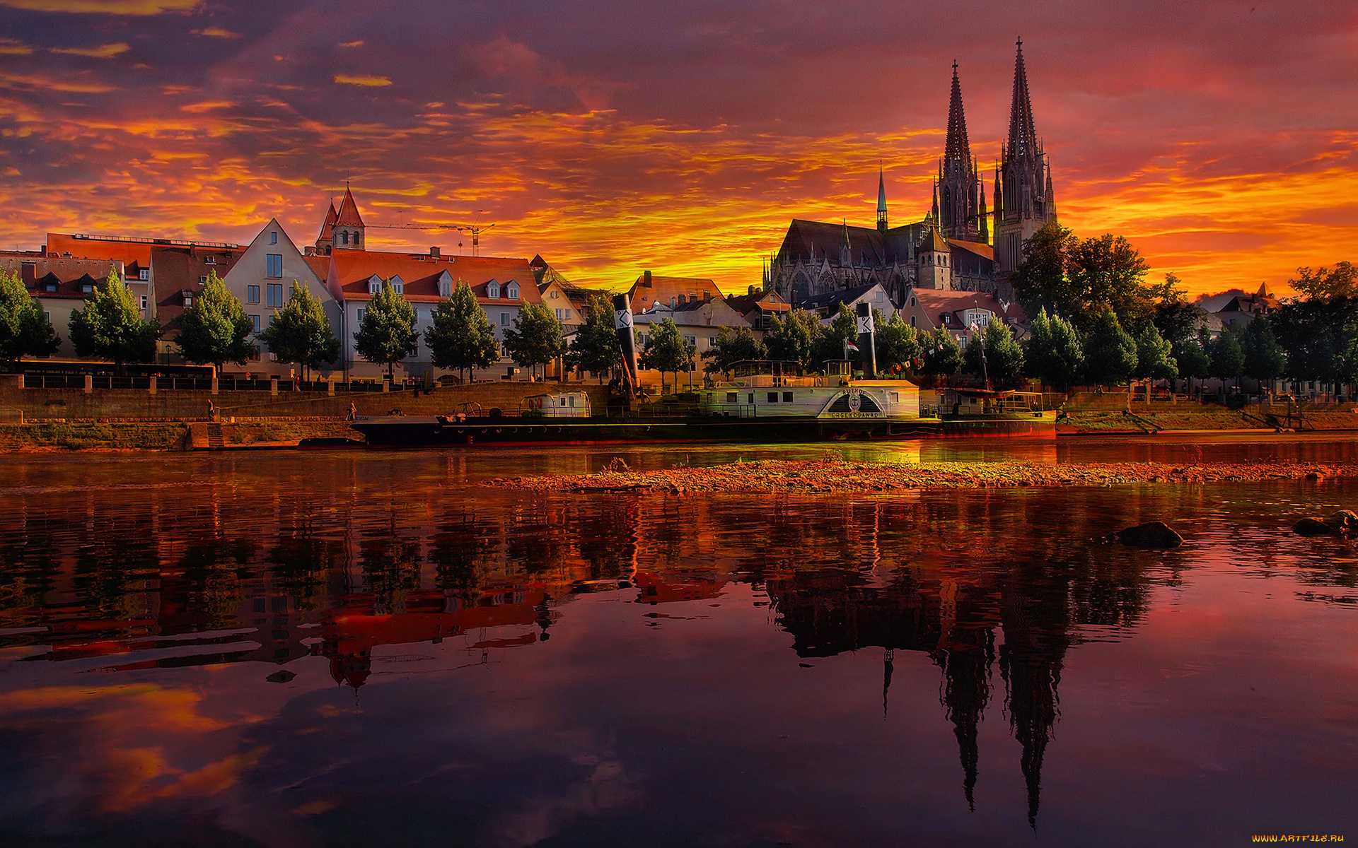 города, регенсбург, , германия, regensburg