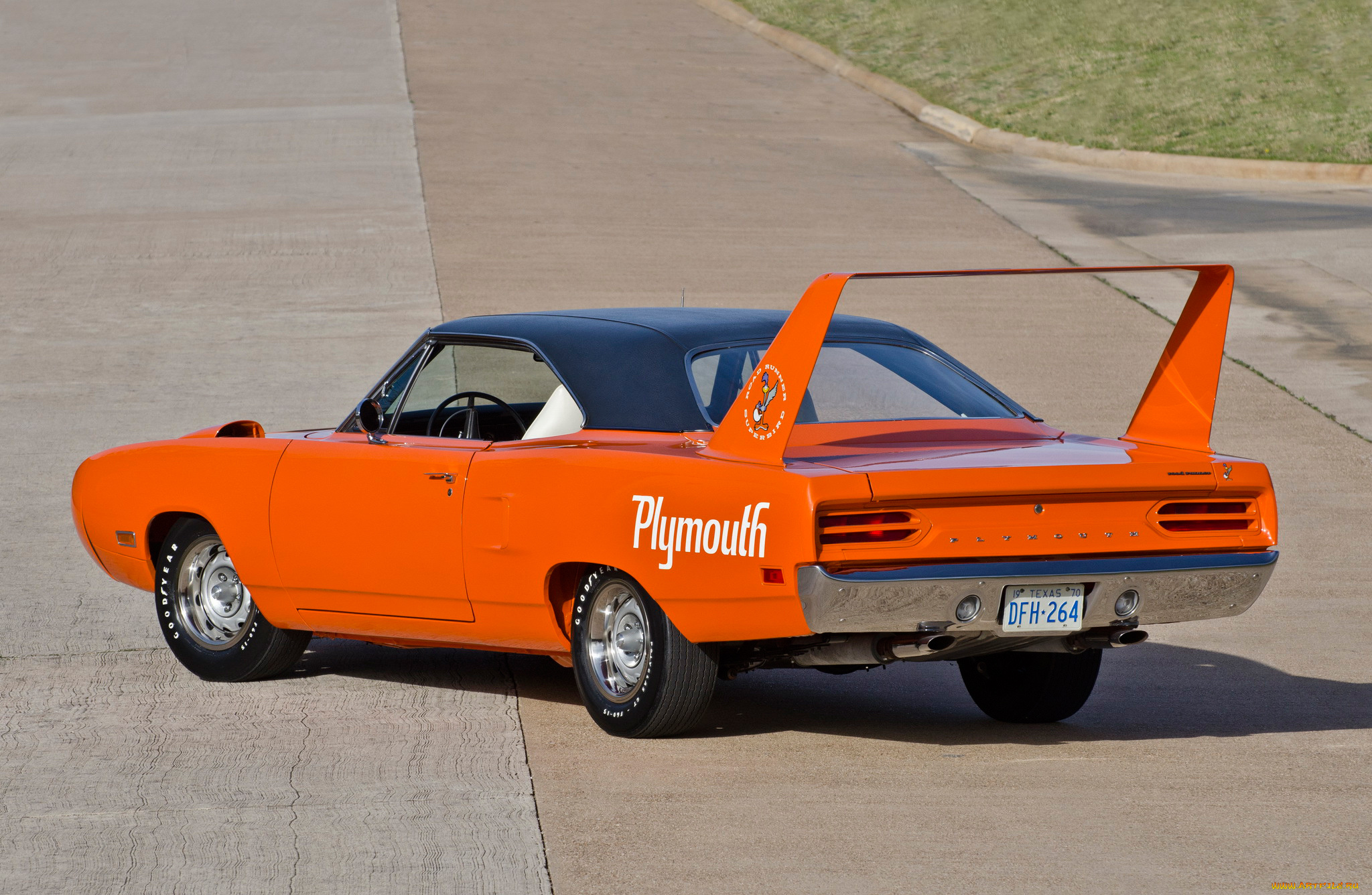 plymouth, road, runner, superbird, 1969, автомобили, plymouth, road, runner, superbird, 1969, оранжевый