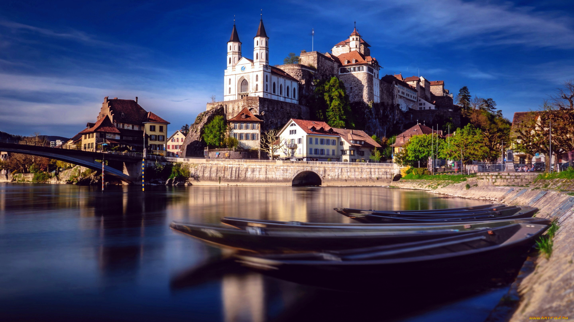 aarburg, castle, города, замки, швейцарии, aarburg, castle