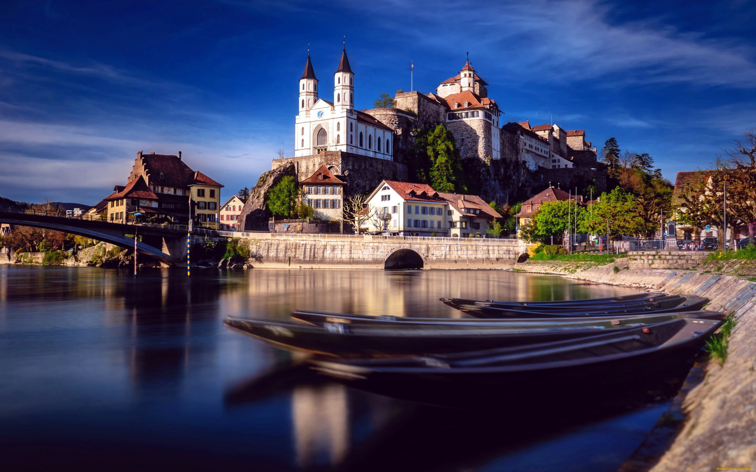 aarburg, castle, города, замки, швейцарии, aarburg, castle