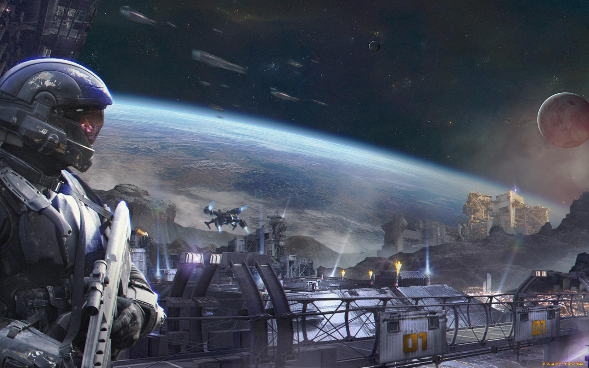 Космическая научная фантастика. Космический корабль Хало 4. Хало игра. Halo 5 Guardians космический корабль. Планета Хало.