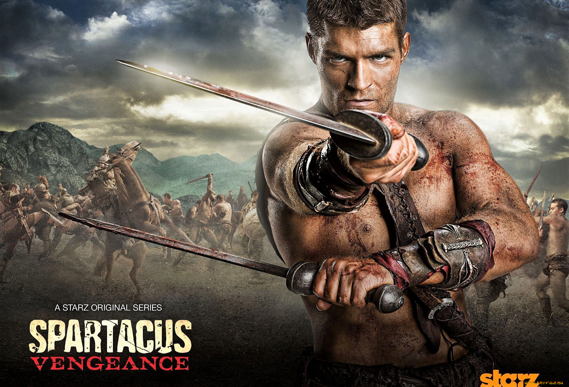 кино, фильмы, spartacus, , vengeance, спартак, оружие, бой