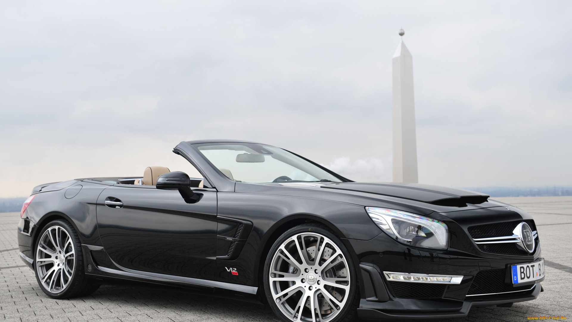 автомобили, brabus, sports, car, modified, version, 800, benz, the, sl65, amg