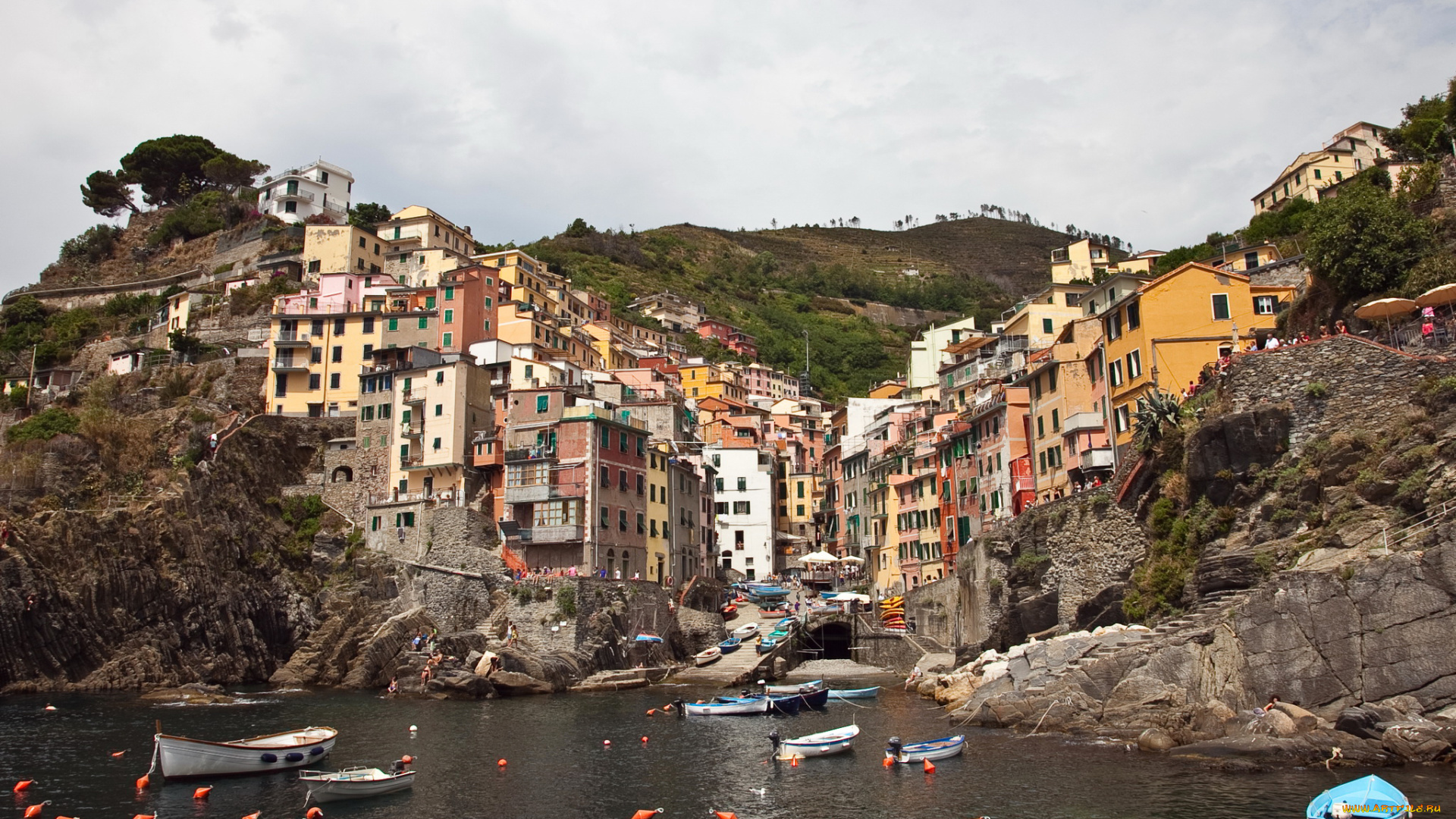 riomaggiore, , italy, города, амальфийское, и, лигурийское, побережье, , италия, побережье, дома, набережная, italy, cinque, terre