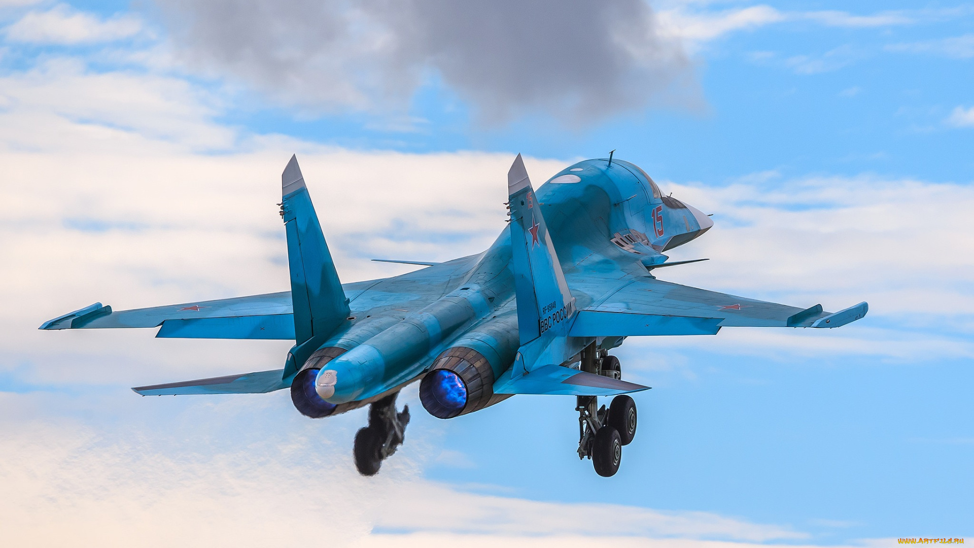 su-34, авиация, боевые, самолёты, бомбардировщик