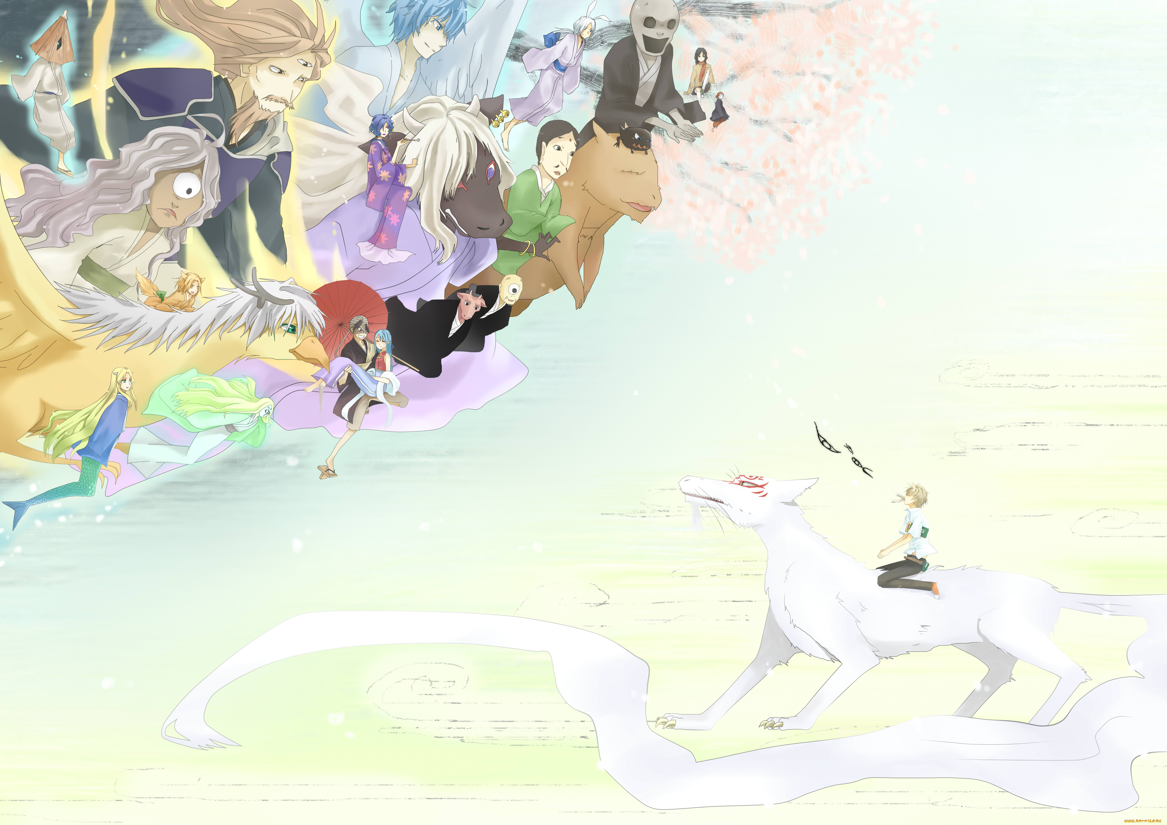 аниме, natsume, yuujinchou, тетрадь, дружбы