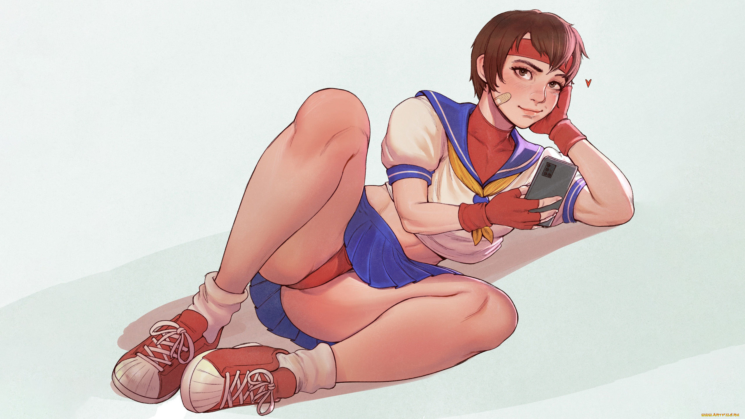 видео, игры, street, fighter, sakura, kasugano, street, fighter