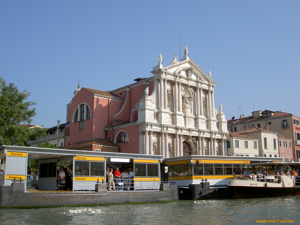 венеции, есть, трамваи, венеция, италия, города