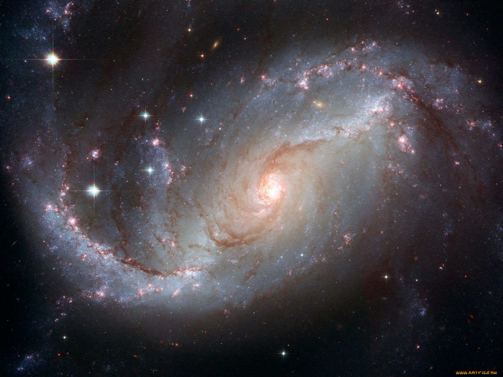 ngc1672, космос, галактики, туманности