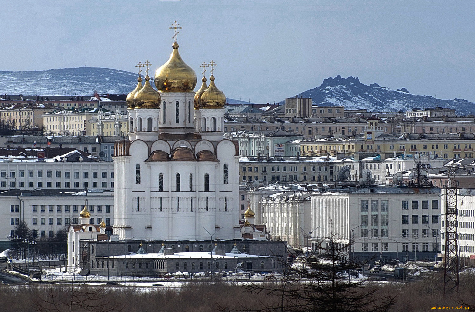 города, православные, церкви, монастыри, кафедральный, собор, святой, троицы, магадан