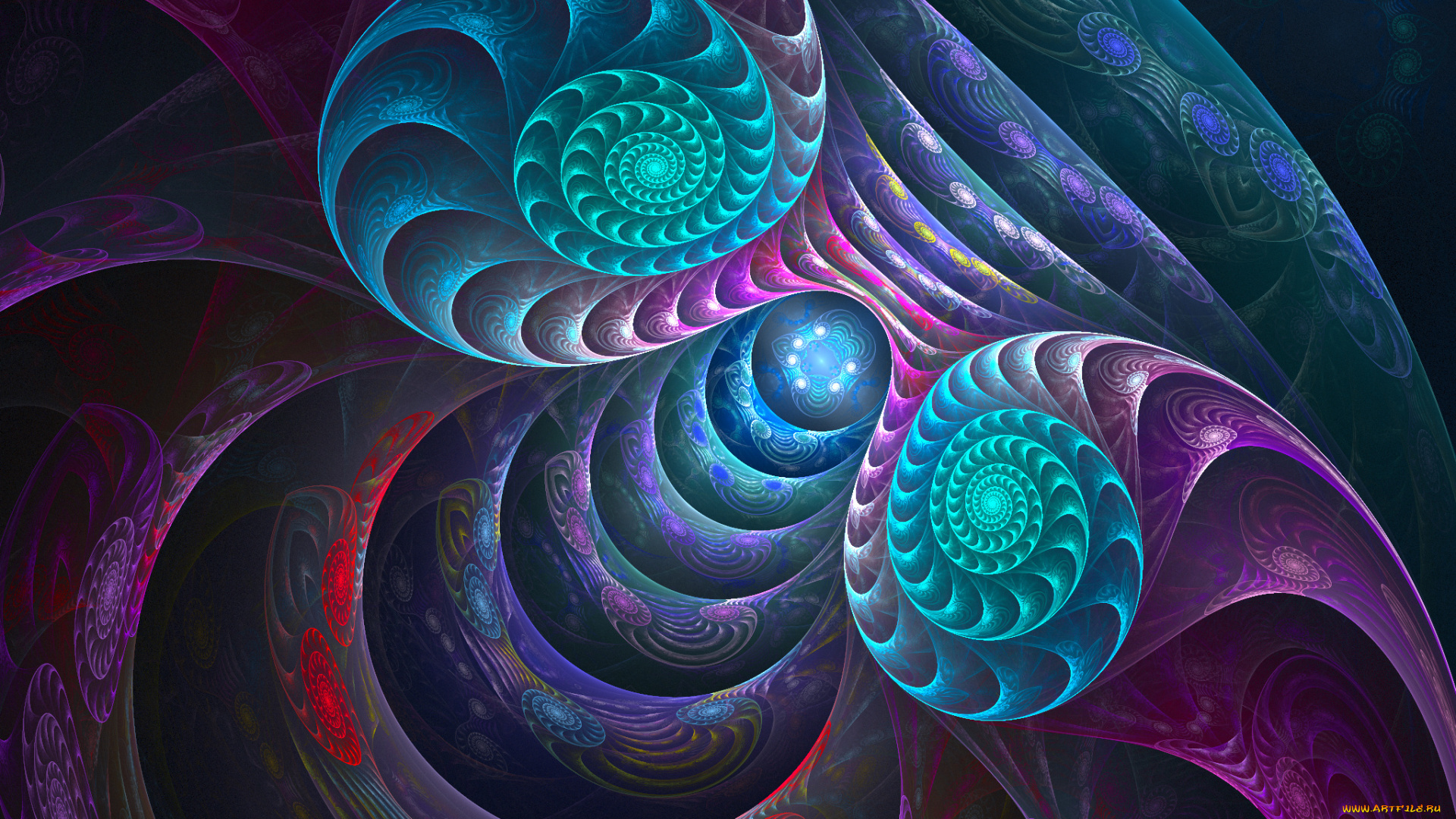 3д, графика, fractal, фракталы, цвета, узор, фон