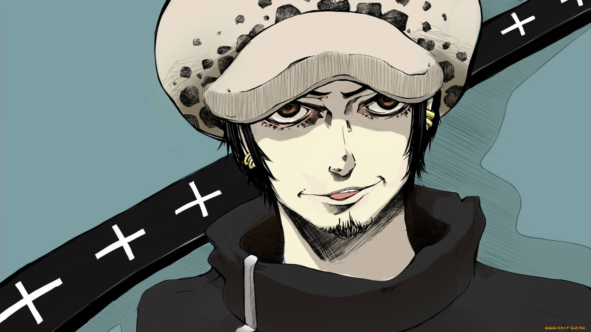 аниме, one, piece, trafalgar, law