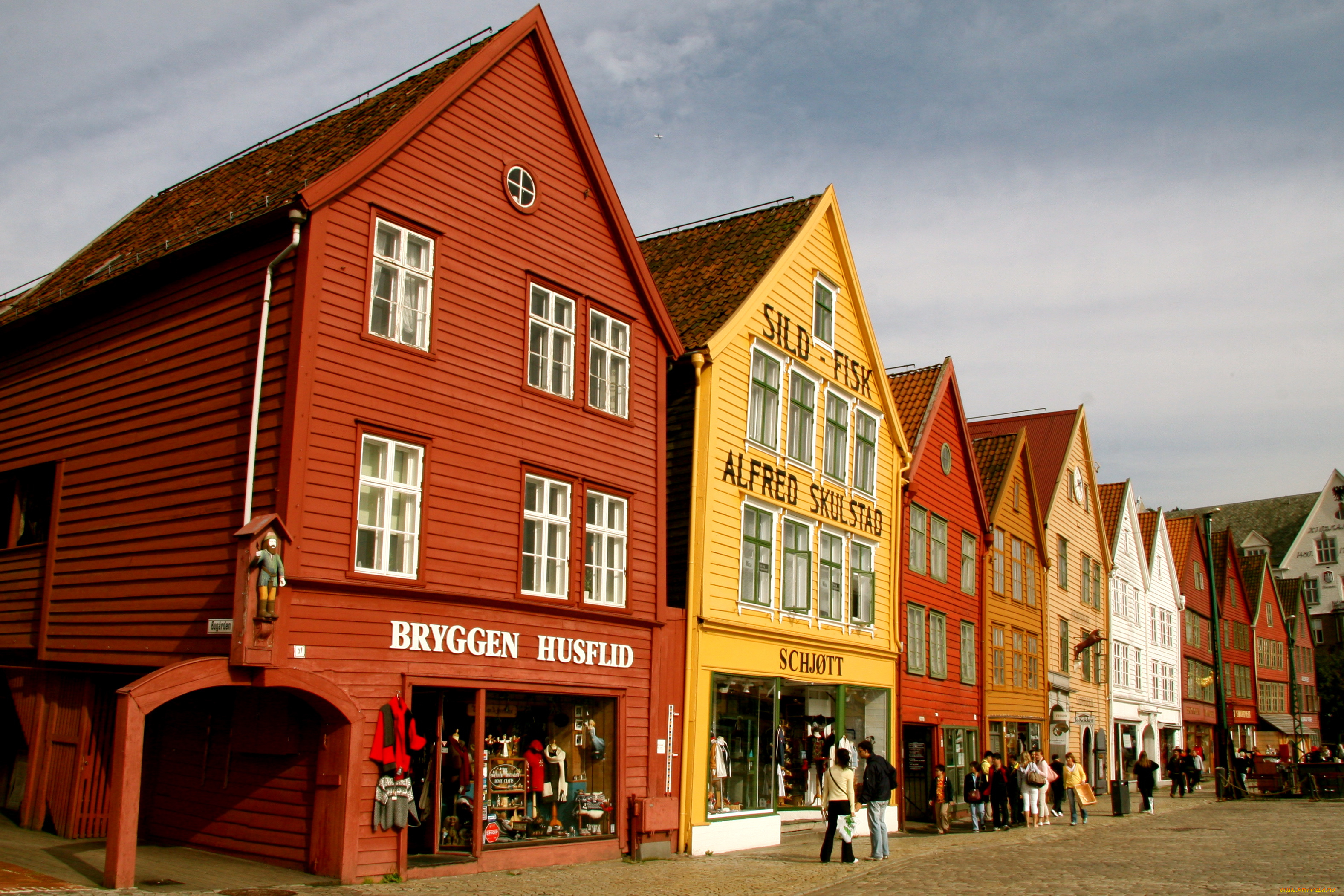 города, улицы, площади, набережные, bryggen, bergen, norway