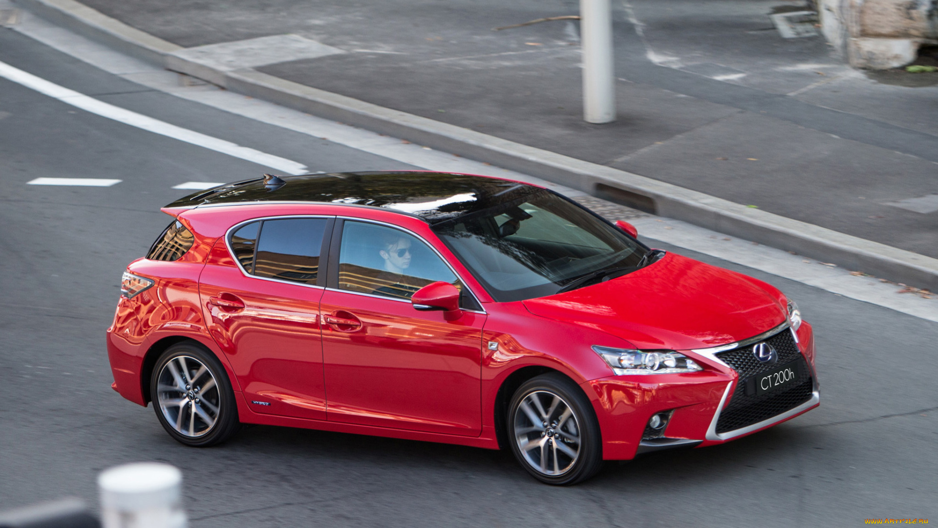 автомобили, lexus, ct, 200h, f-sport, au-spec, 2014, красный