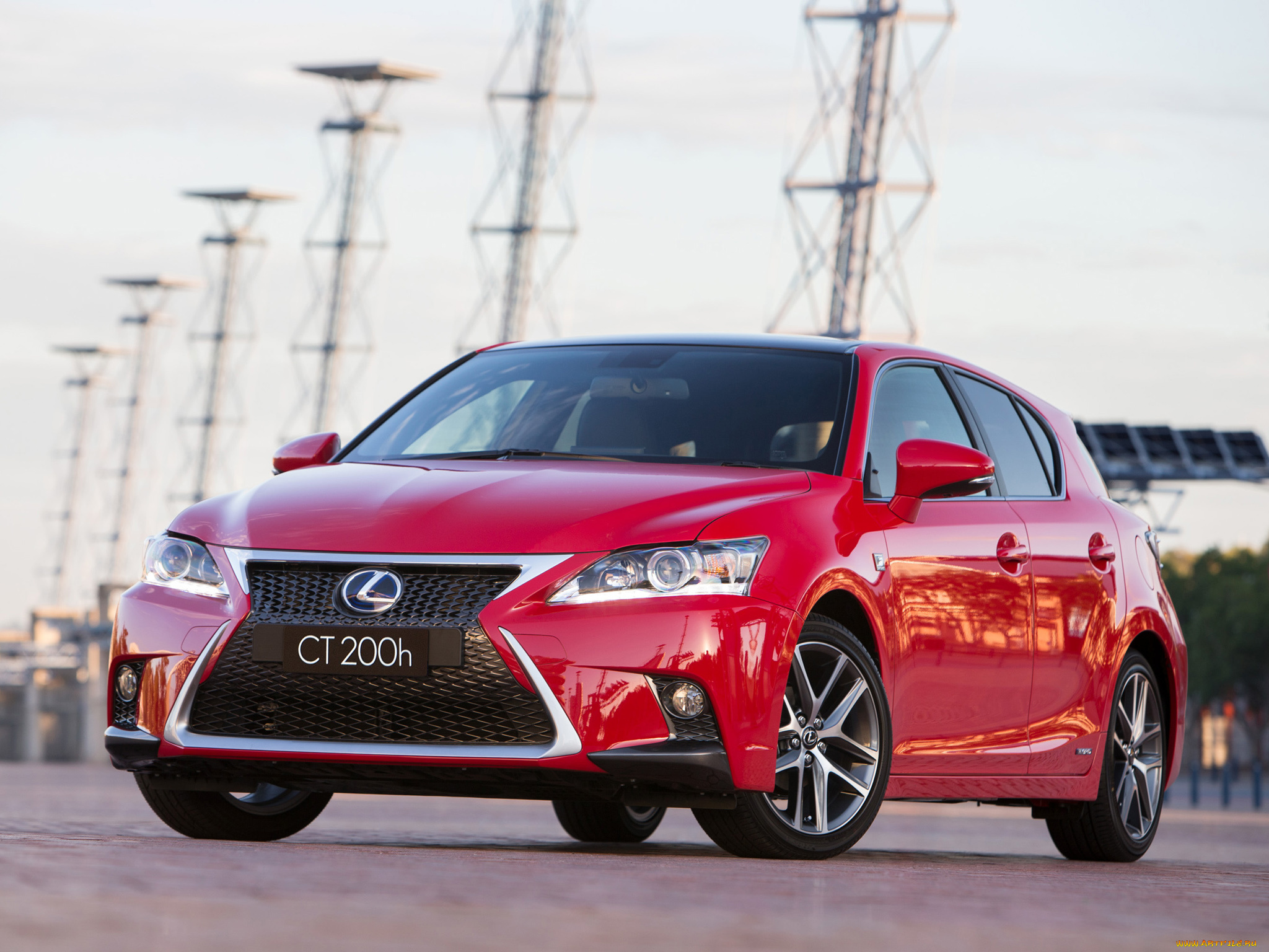 автомобили, lexus, ct, 200h, f-sport, au-spec, 2014, красный