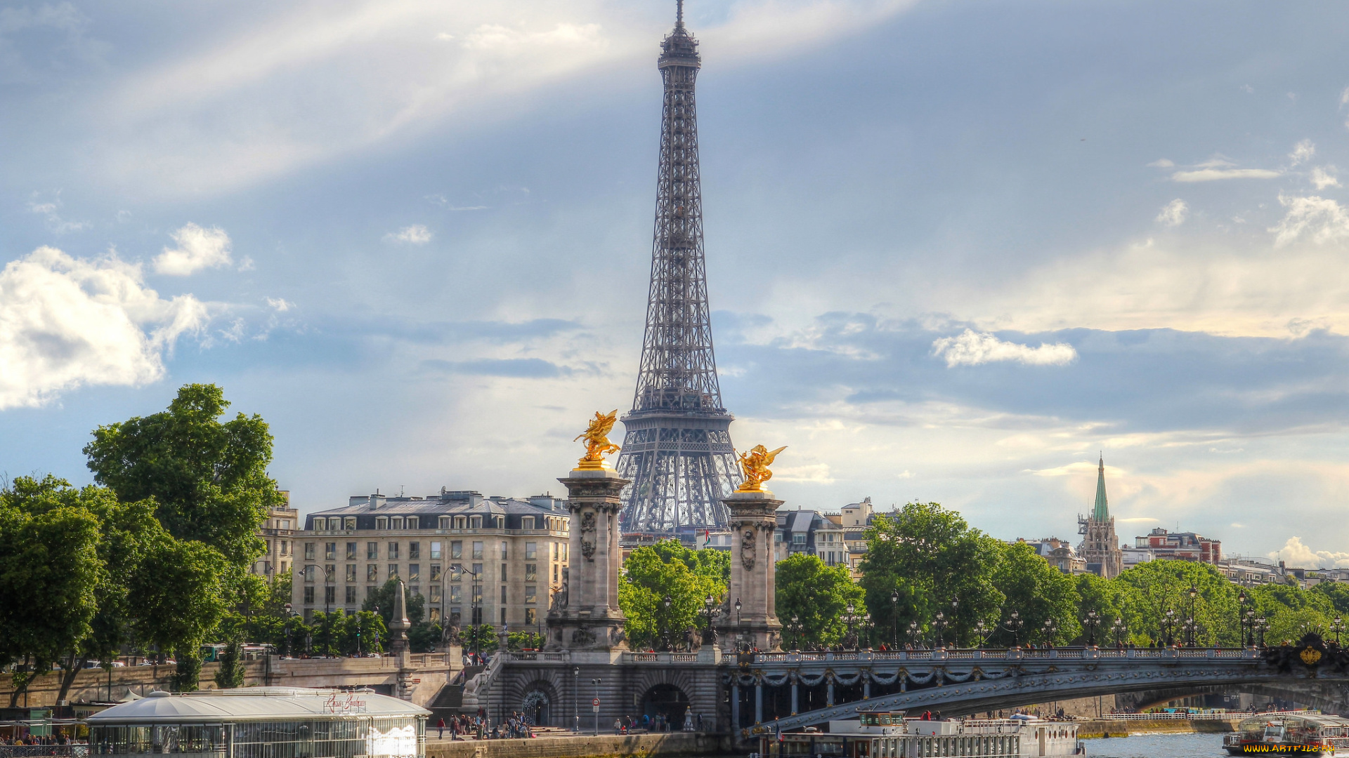 eiffel, tower, города, париж, , франция, башня