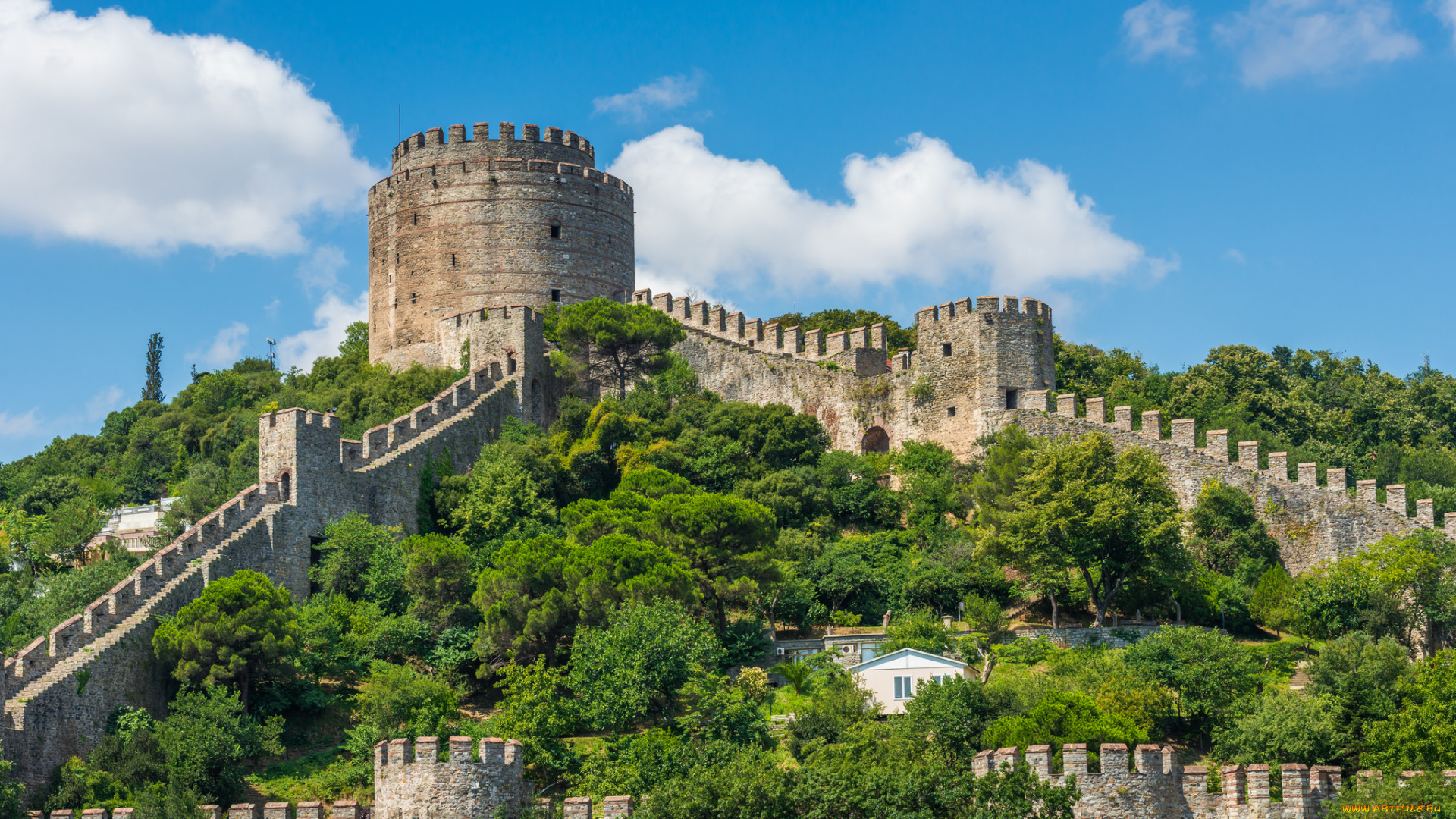 rumeli, fortress, города, -, дворцы, , замки, , крепости, холм, крепость, стены, башни