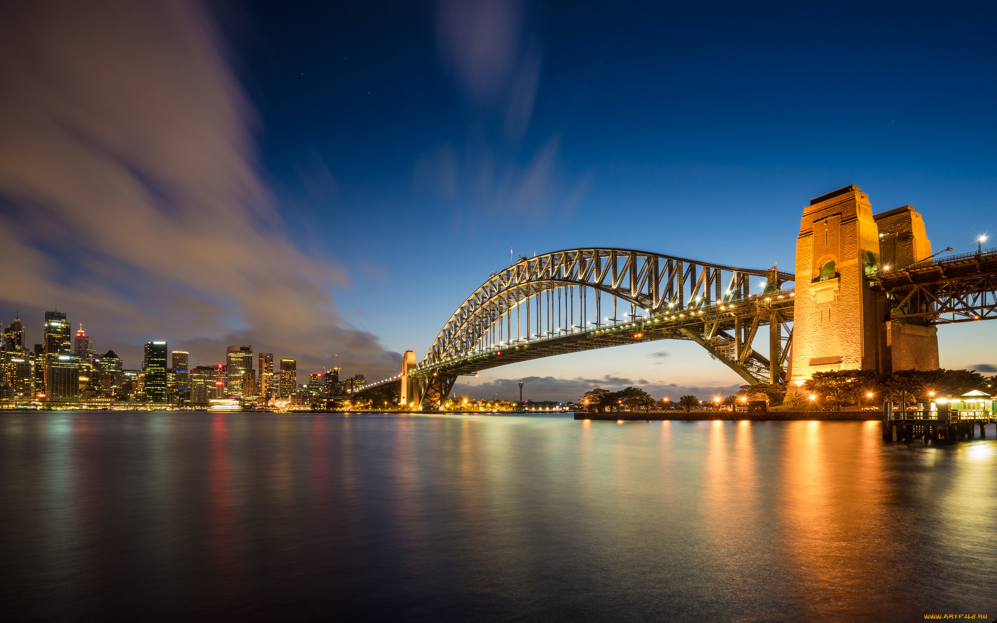 sydney, harbour, города, сидней, , австралия, пролив, мост, гавань