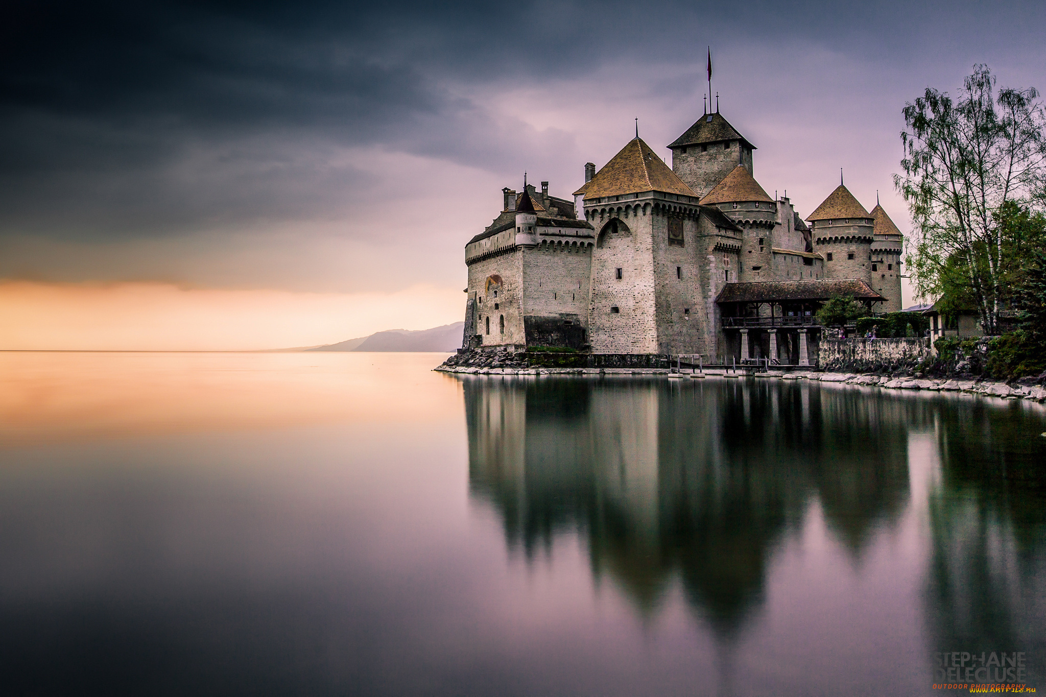 Женева озеро замок Шильон скачать
