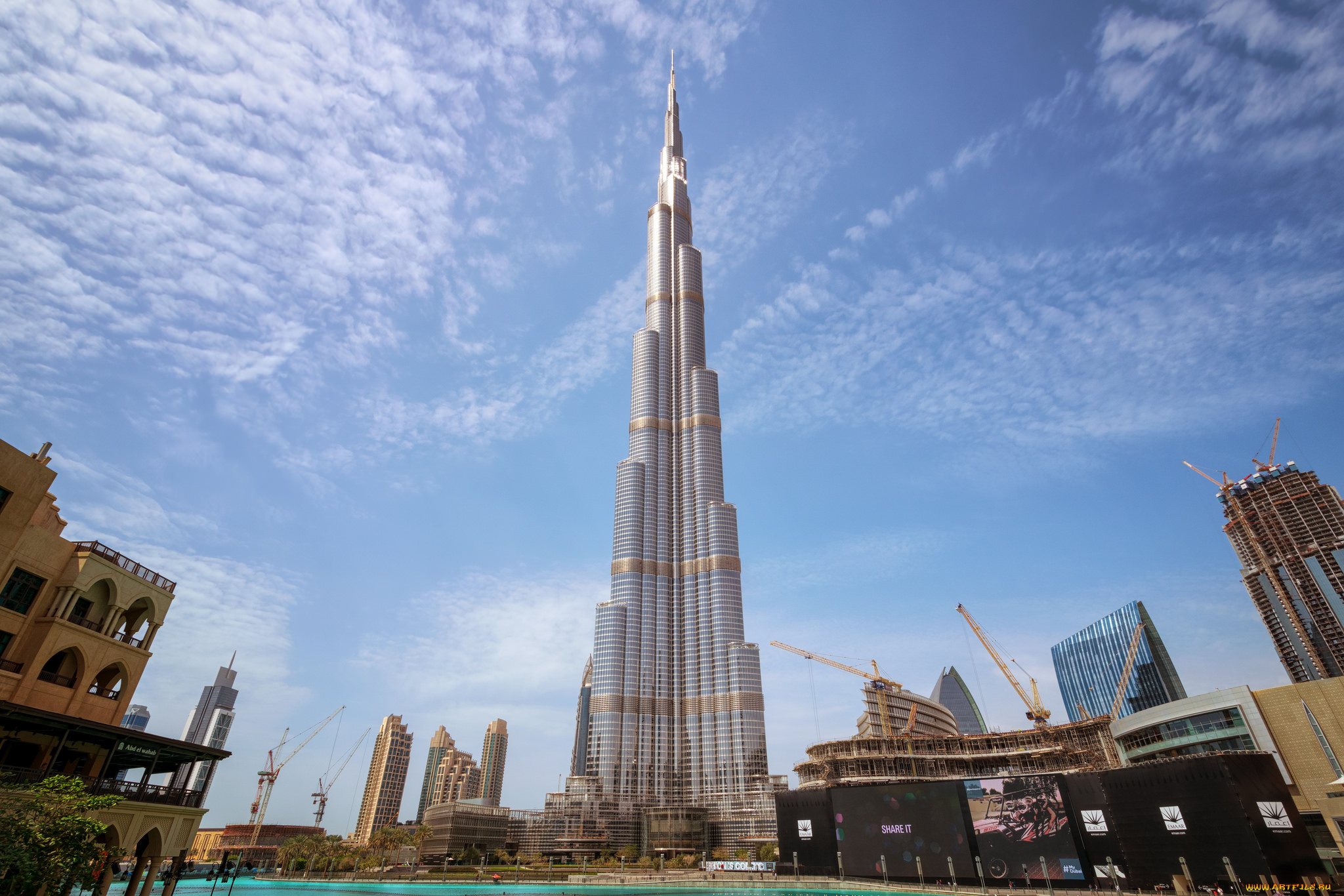 burj, khalifa, -, dubai, города, дубай, , оаэ, башня, небоскреб