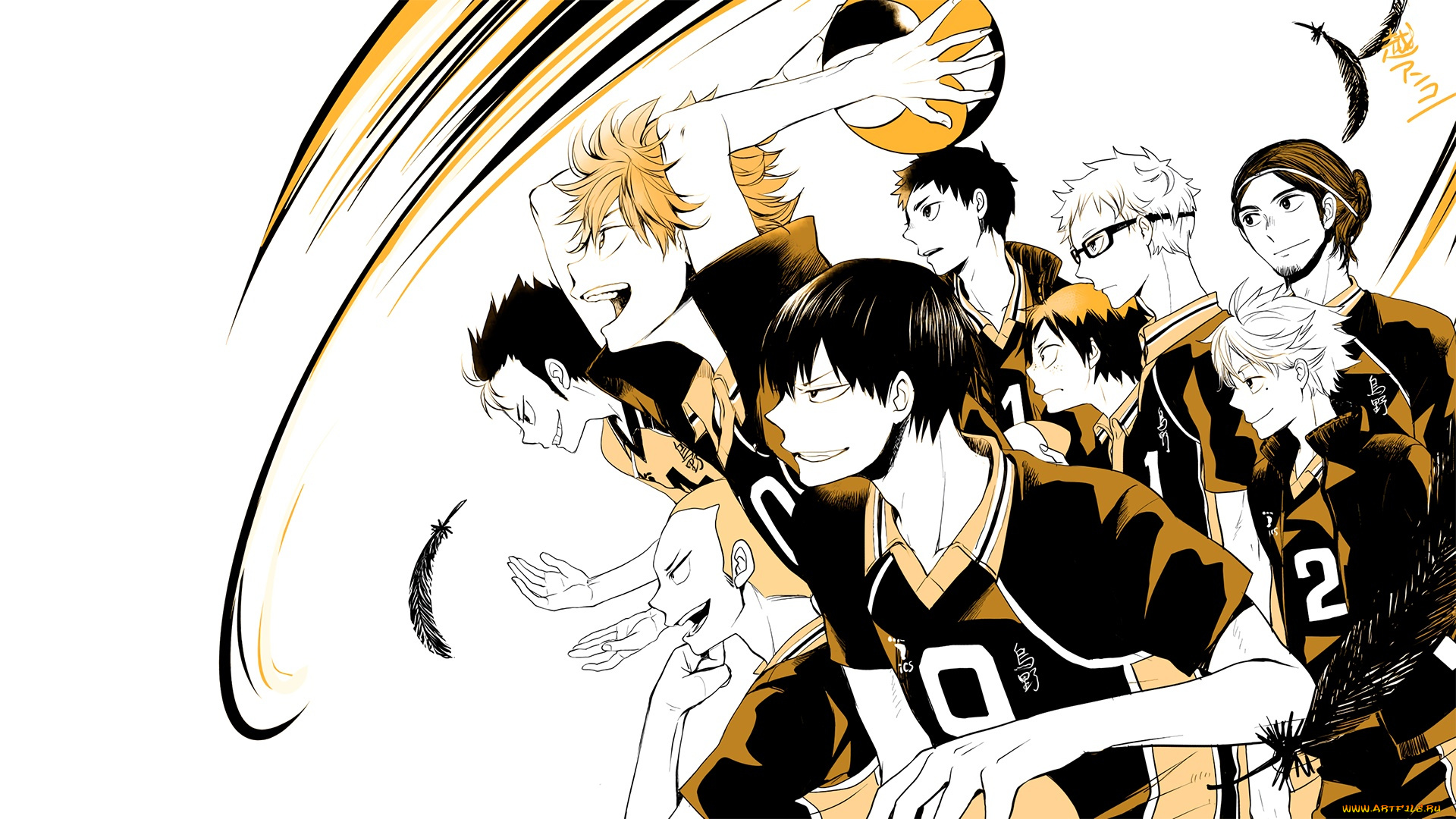 аниме, haikyuu, персонажи