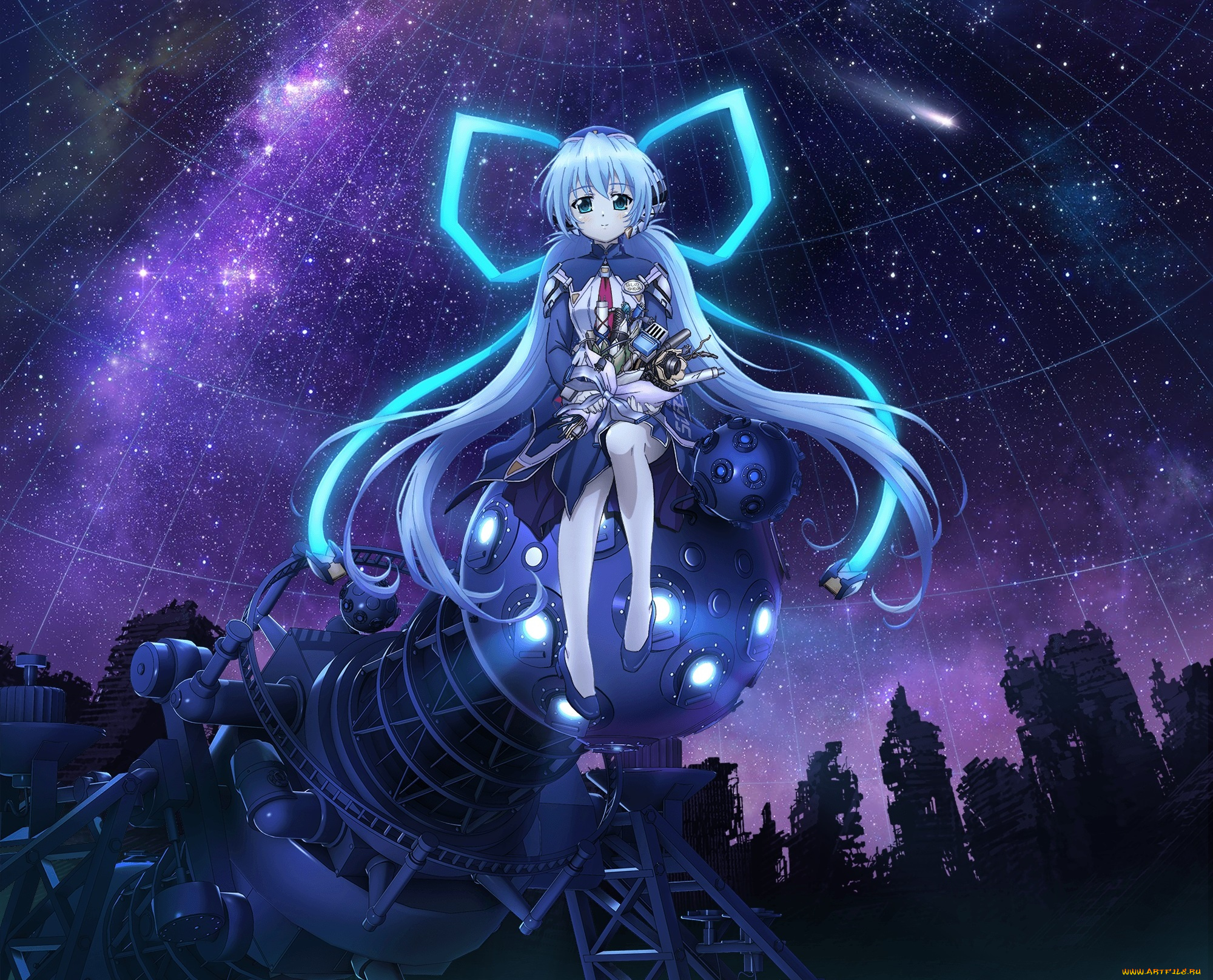 аниме, planetarian, hoshino, yumemi