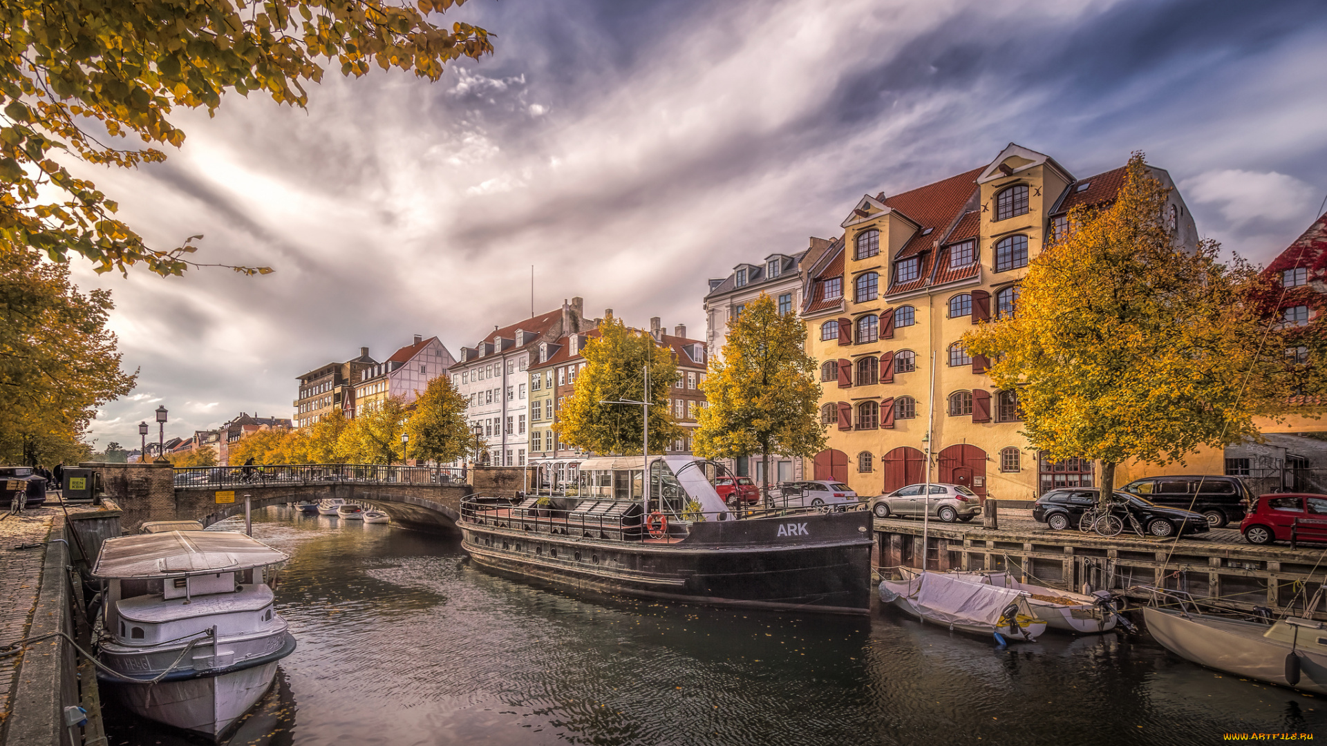 christianshavn, canal, in, copenhagen, города, копенгаген, , дания, канал, набережная