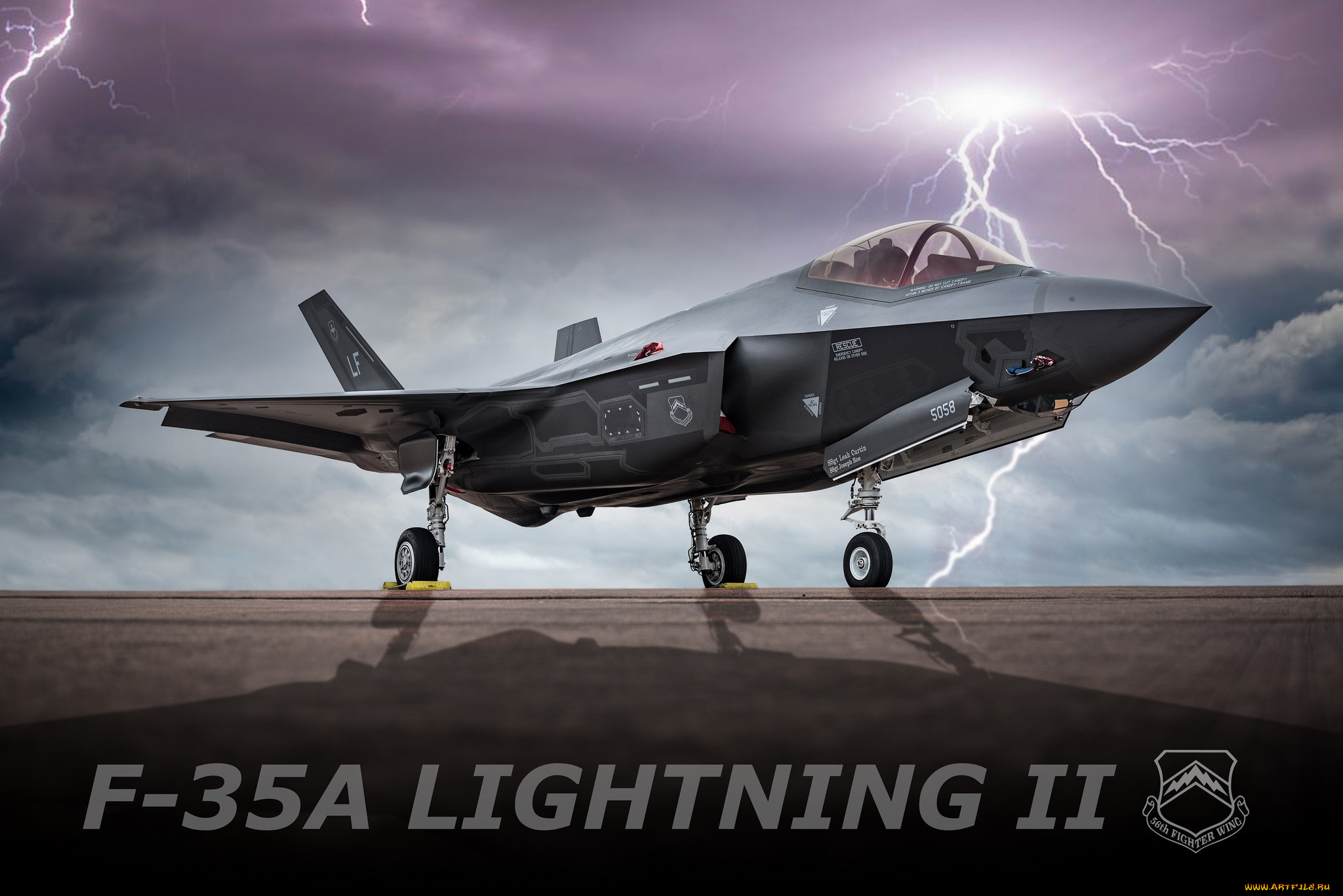 авиация, боевые, самолёты, lightning, ii, истребитель-бомбардировщик, f-35, lockheed, martin