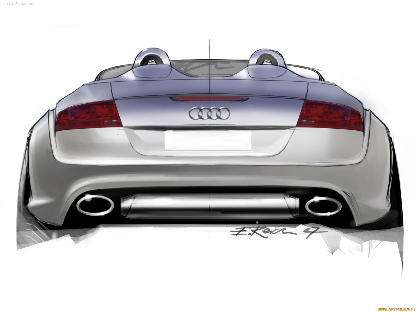 tt, сlubsport, quattro, concept, 2007, автомобили, рисованные