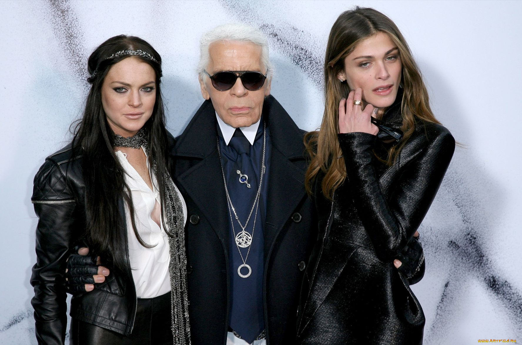 lindsay, lohan, karl, lagerfeld, elisa, sednaoui, разное, знаменитости, модельер