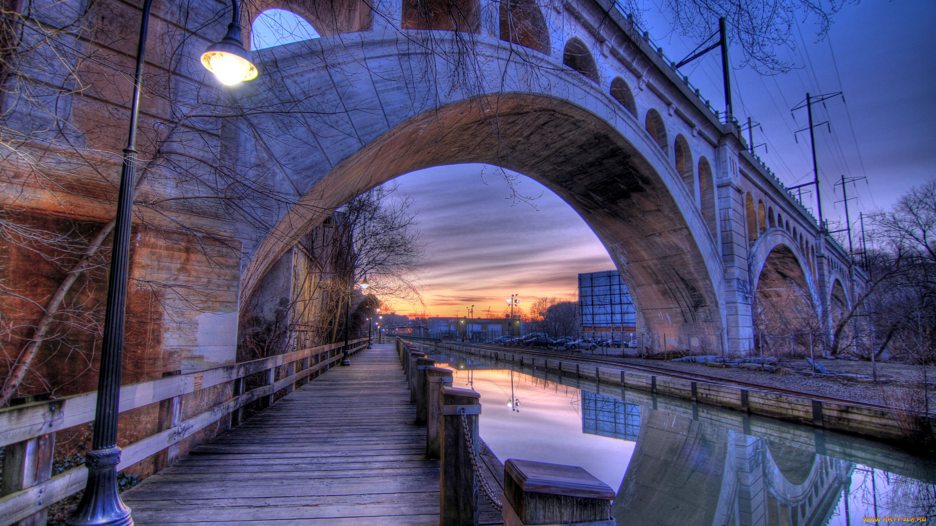 manayunk, canal, города, мосты, филадельфия