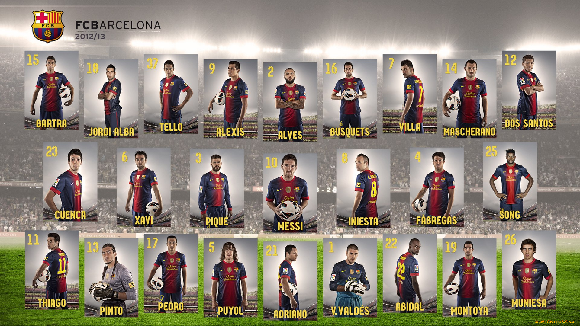 fc, barcelona, 2012, 13, спорт, футбол, игроки, команда